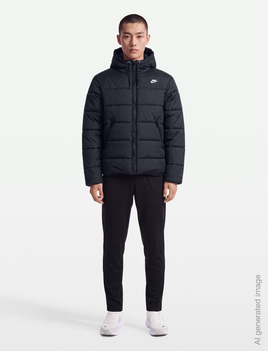 Nike - M NK ACCESS FILLED PUFFER - dunjackor - black/black/white - 0