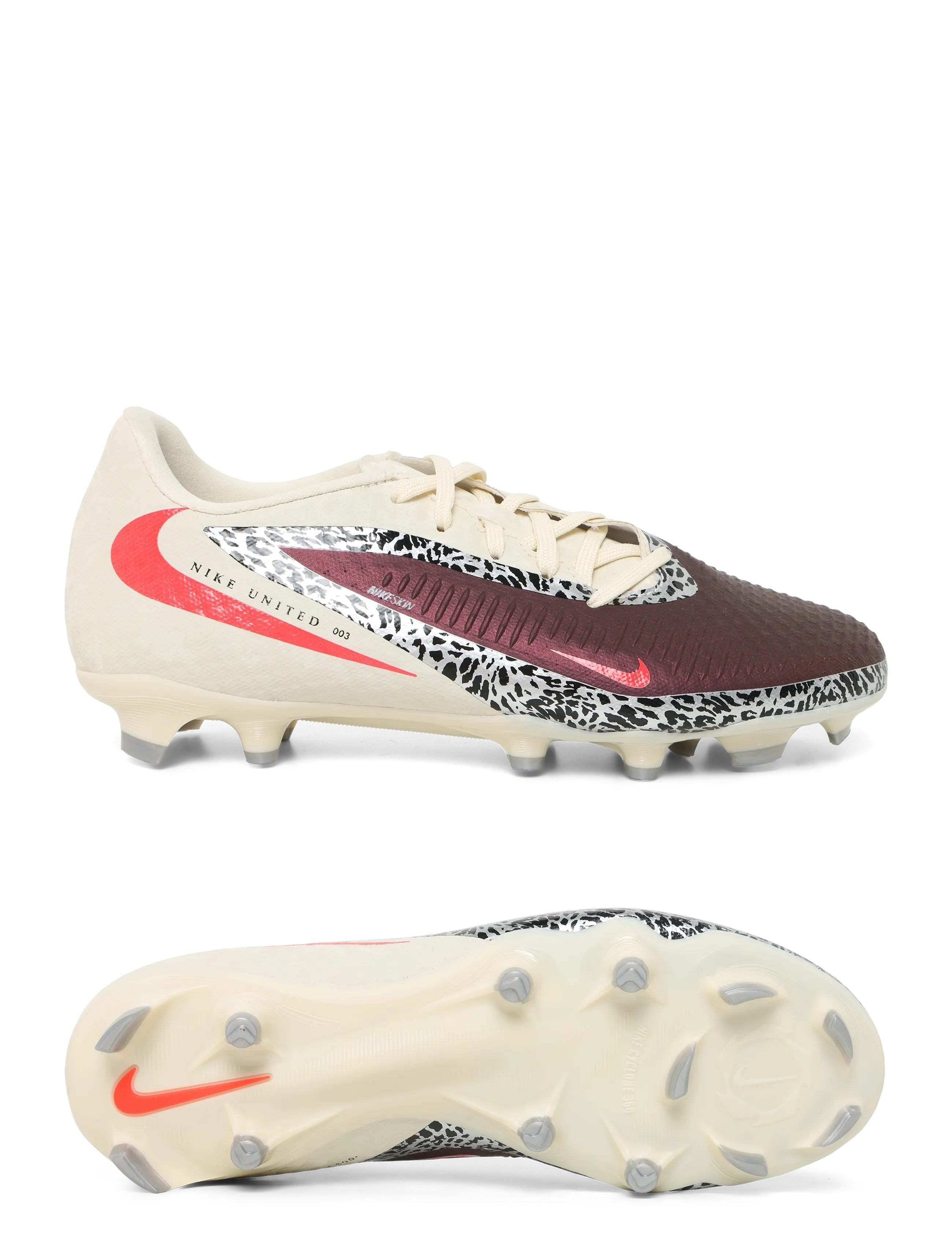Nike PHANTOM 6 LOW ACAD FG/MG NU3 - Sport shoes - BURGUNDY CRUSH/UNIVERSITY RED- / burgundy