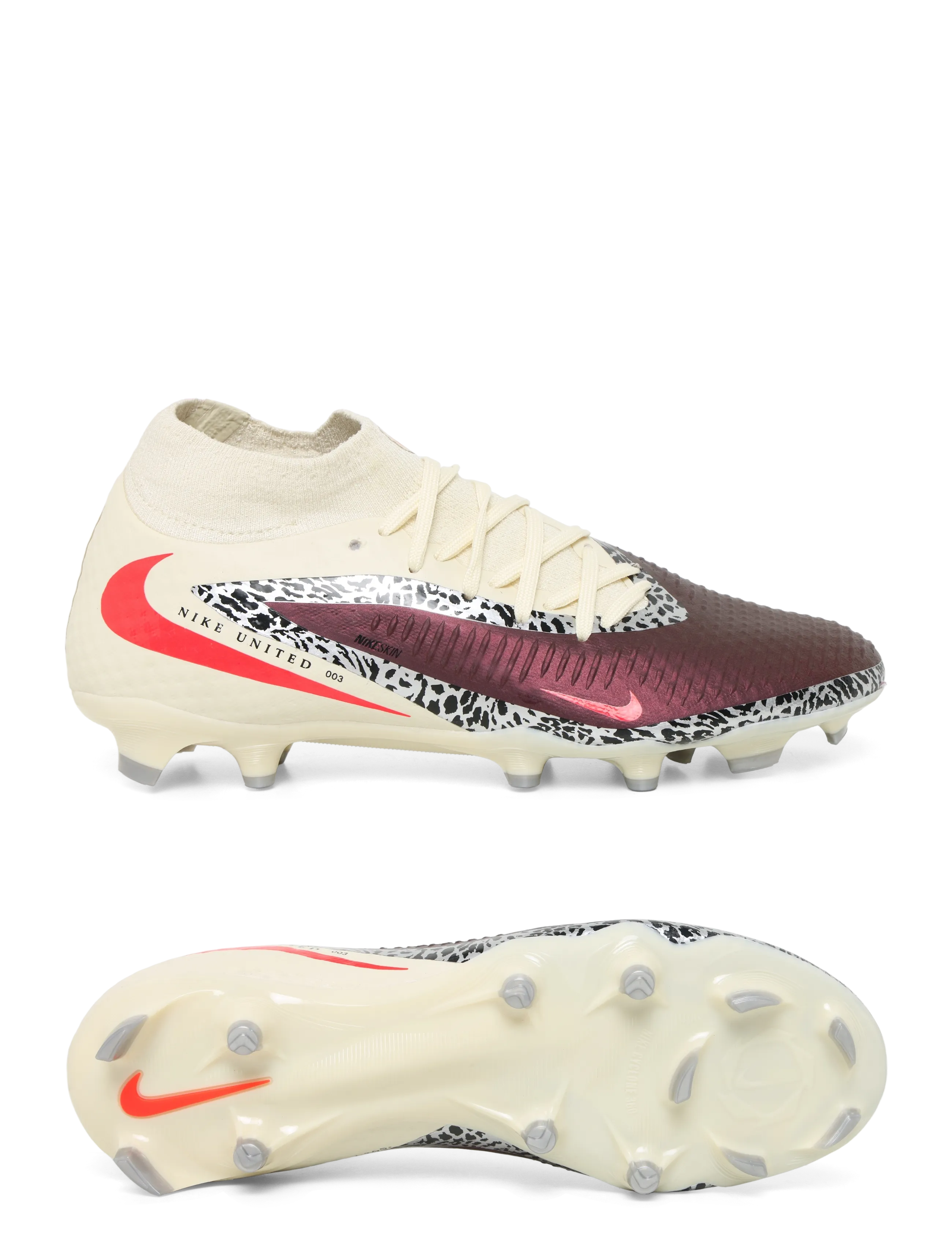 Nike PHANTOM 6 HIGH ACAD FG/MG NU3 - Sport shoes - BURGUNDY CRUSH/UNIVERSITY RED- / burgundy