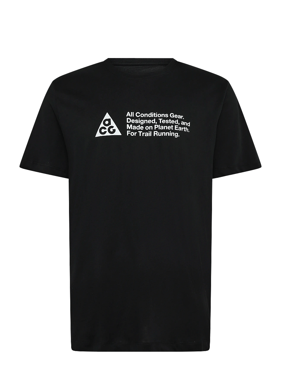 Nike - M ACG DF TEE STD TRAIL LOGO - oberteile & t-shirts - black - 0