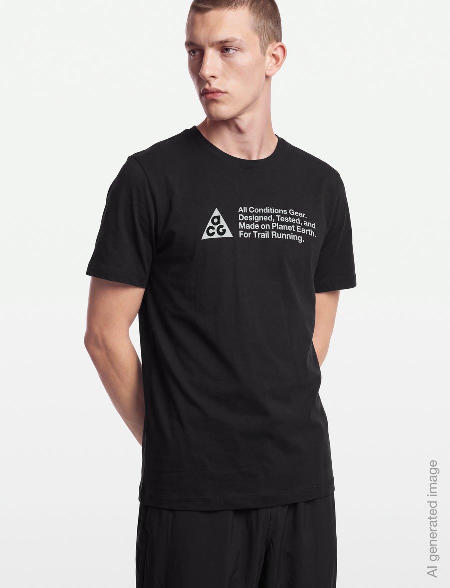 Nike - Nike ACG Tee Trail Logo - t-shirts - black - 3