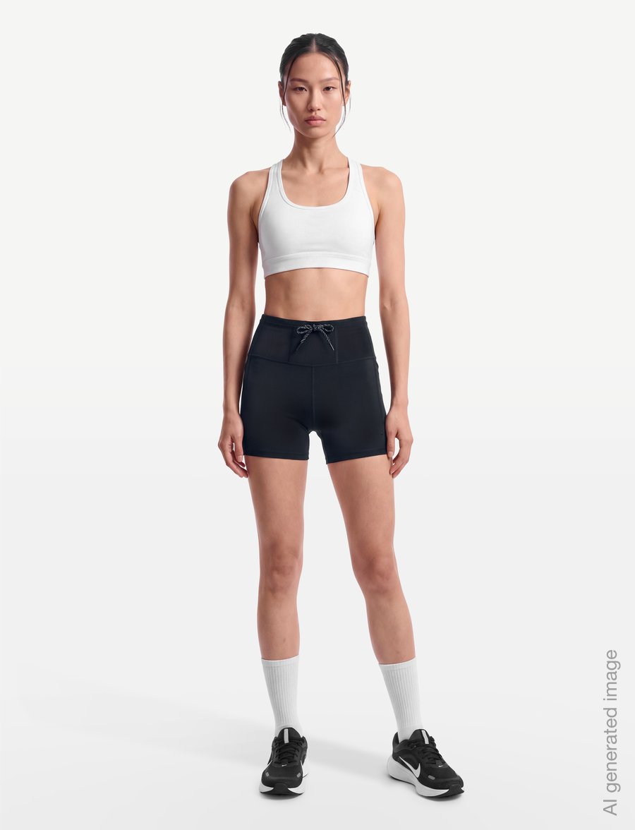 Nike - W ACG TRAIL DF HR 4IN TGT SHRT - løbeshorts - black/black - 0