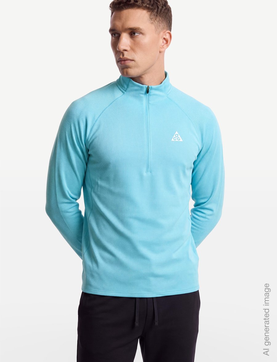 Nike - Nike ACG Dri-Fit Trail Midlayer - fleece & midlayer - baltic blue/baltic blue/summit - 3