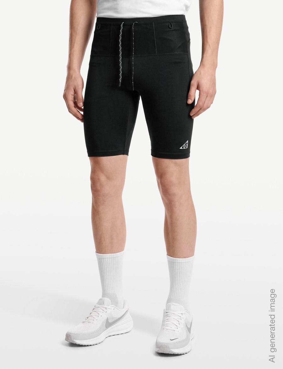 Nike - Nike ACG "Lava Loops" 1/2 Tight - skriešanas legingi - black/summit white - 3