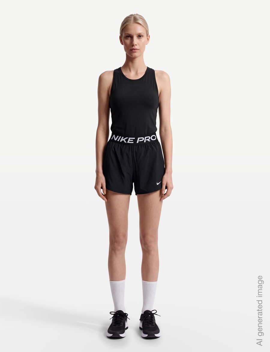 Nike - Nike Pro Dri-Fit 365 3IN SHORT - trainingsshorts - black/white - 0