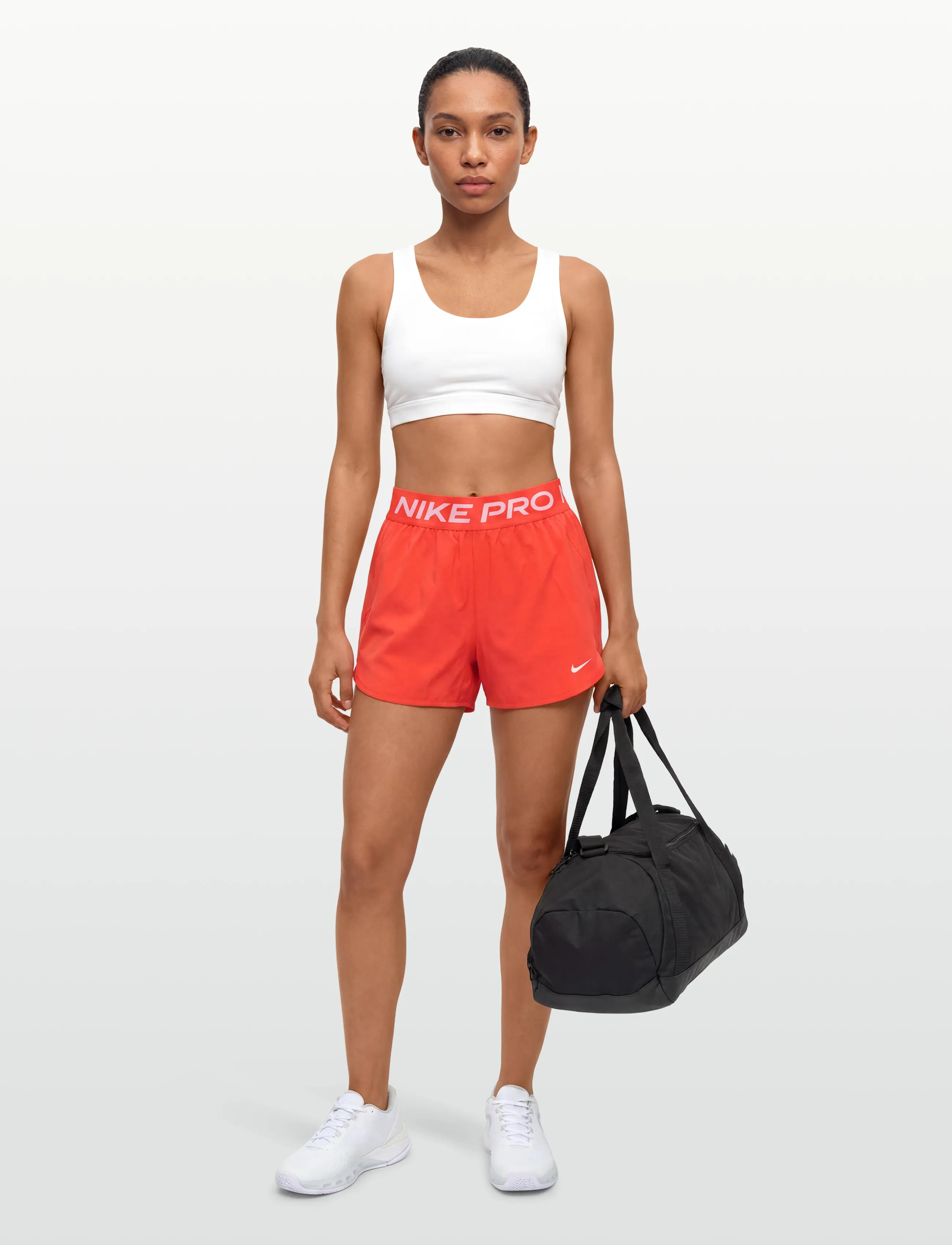 Nike - W NP DF 365 3IN SHORT WVN - trainingsshorts - lt crimson/white - 0