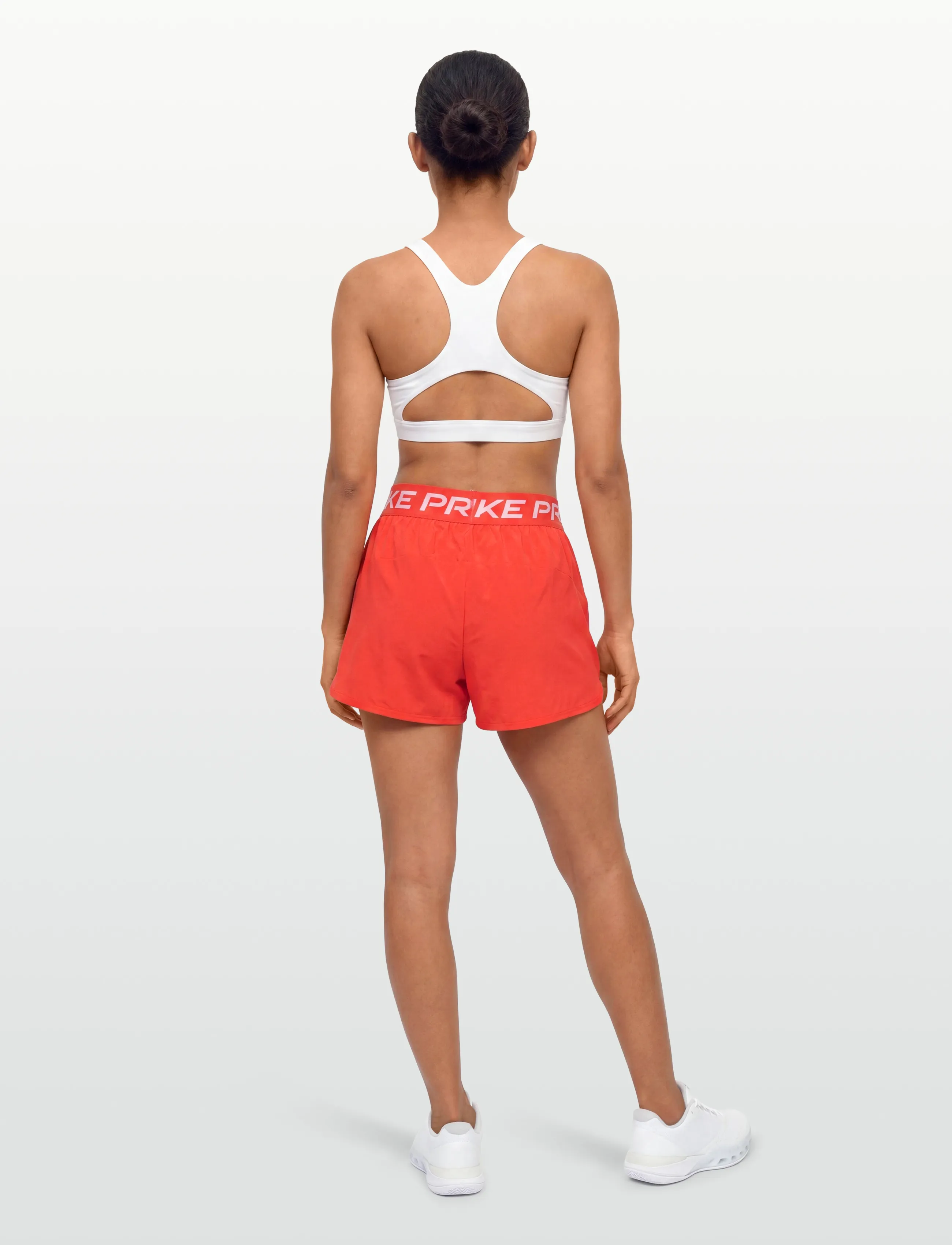 Nike - W NP DF 365 3IN SHORT WVN - trainingsshorts - lt crimson/white - 4