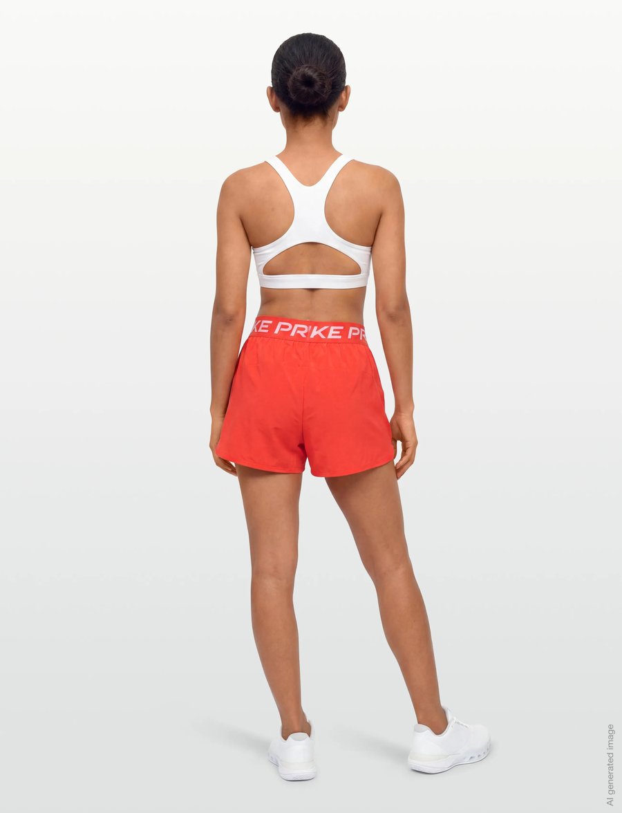 Nike - W NP DF 365 3IN SHORT WVN - trainingsshorts - lt crimson/white - 4