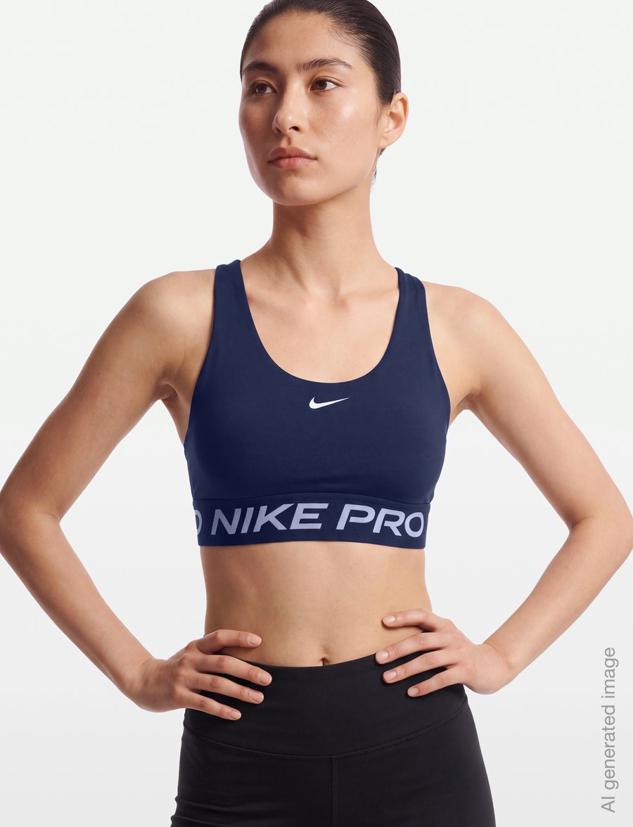 Nike - Nike Pro Dri-Fit 365 Light-Support Bra - spordi-rinnahoidjad - midnight navy/white - 3