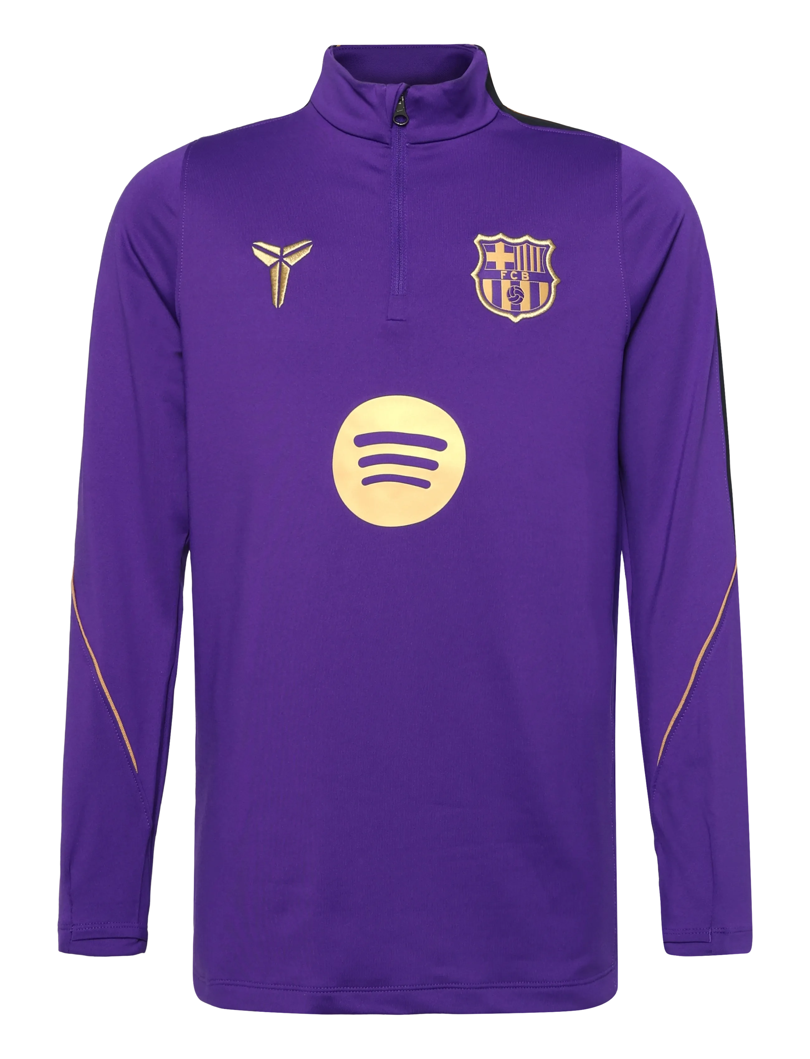Nike FCB Y NK DF STRK DRILL TOPK AW - Jalgpallisärgid - FIELD PURPLE/BLACK/METALLIC GO / purple
