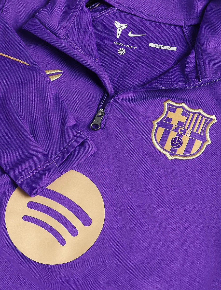 Nike - FCB Y NK DF STRK DRILL TOPK AW - sportstoppe - field purple/black/metallic go - 2
