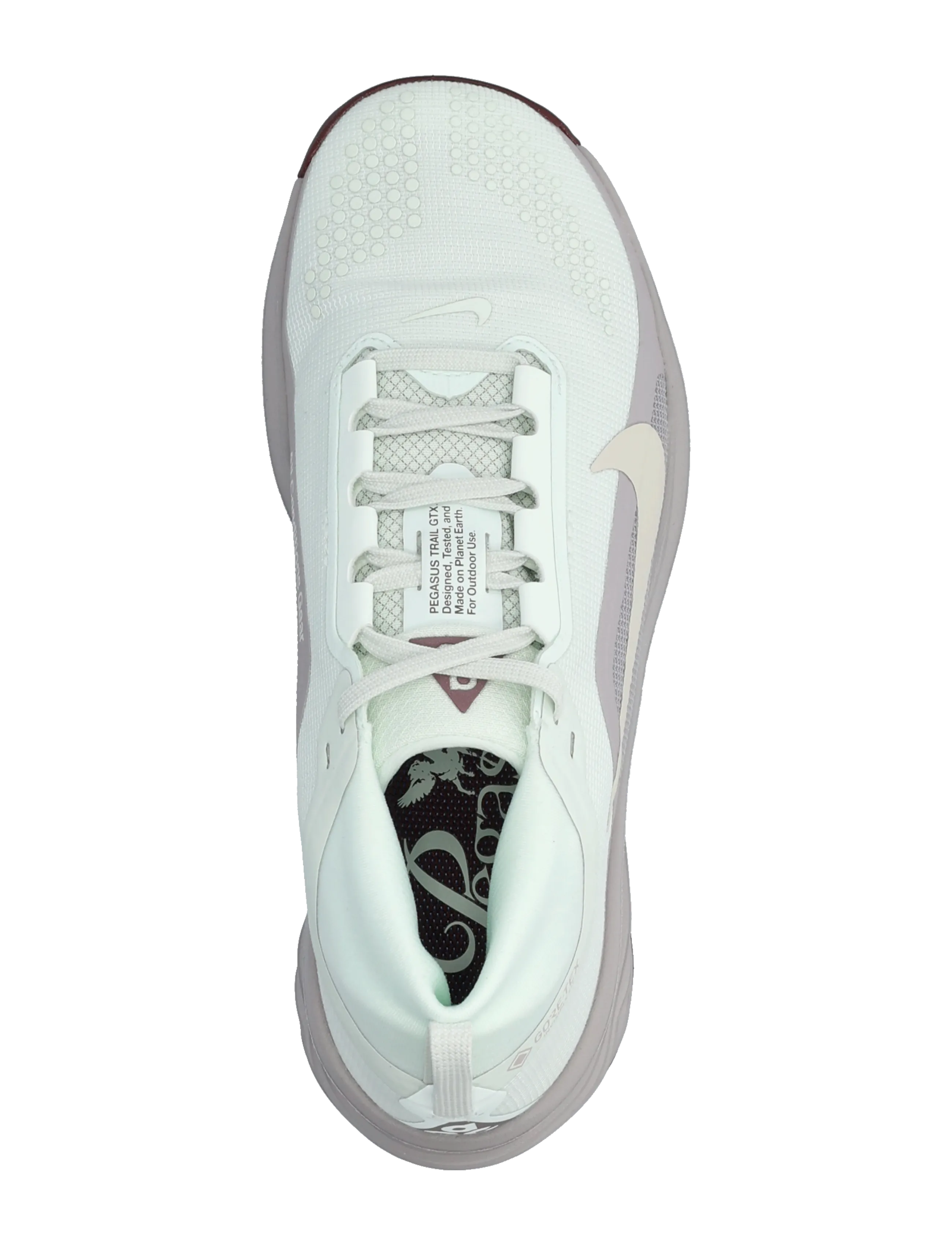 Nike - W NIKE ACG PEGASUS TRAIL GTX - matka- ja kõndimisjalatsid - barely green/light bone-silver - 3