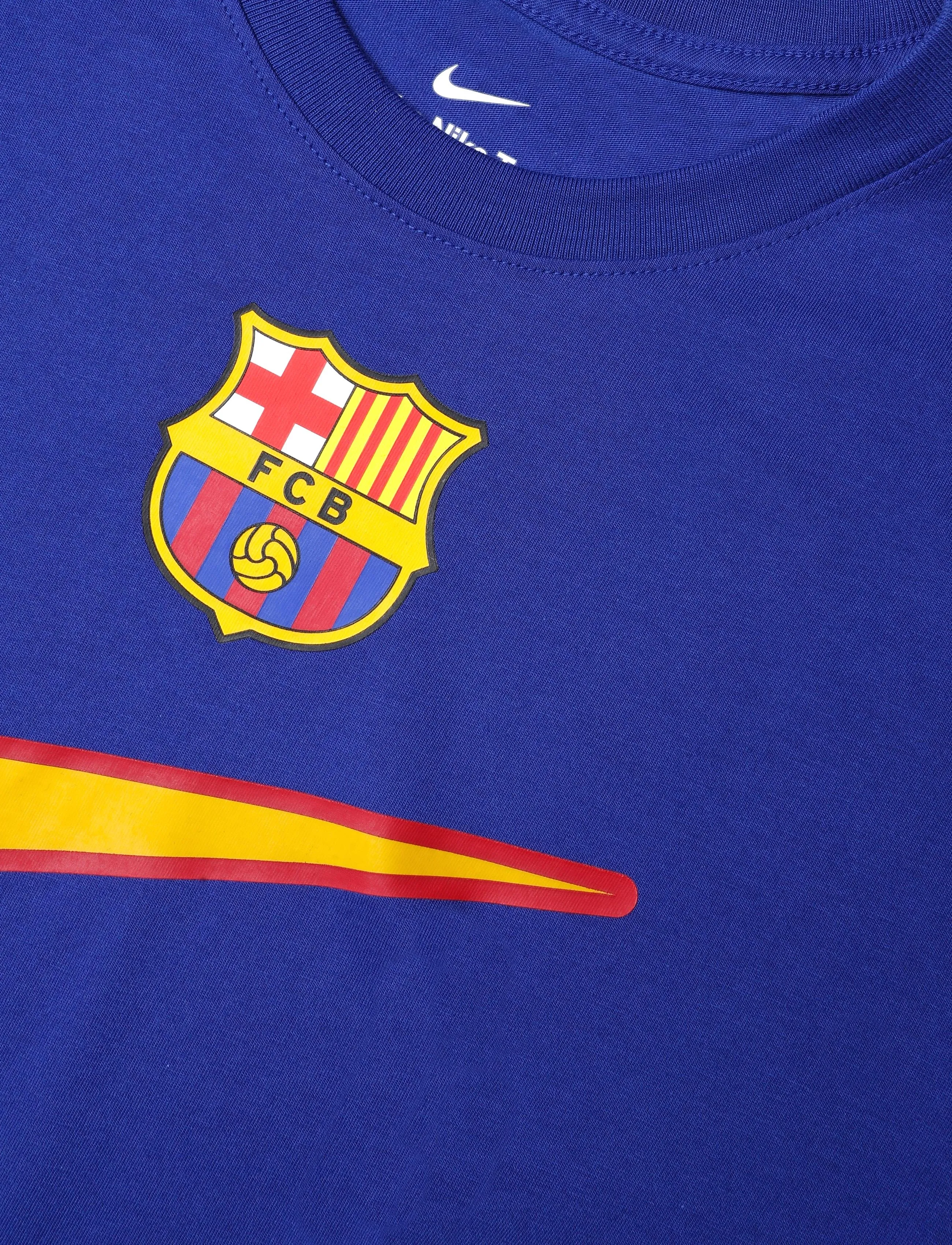 Nike - FC Barcelona Swoosh Men's Nike Football T-Shirt - jalgpallisärgid - deep royal blue - 2