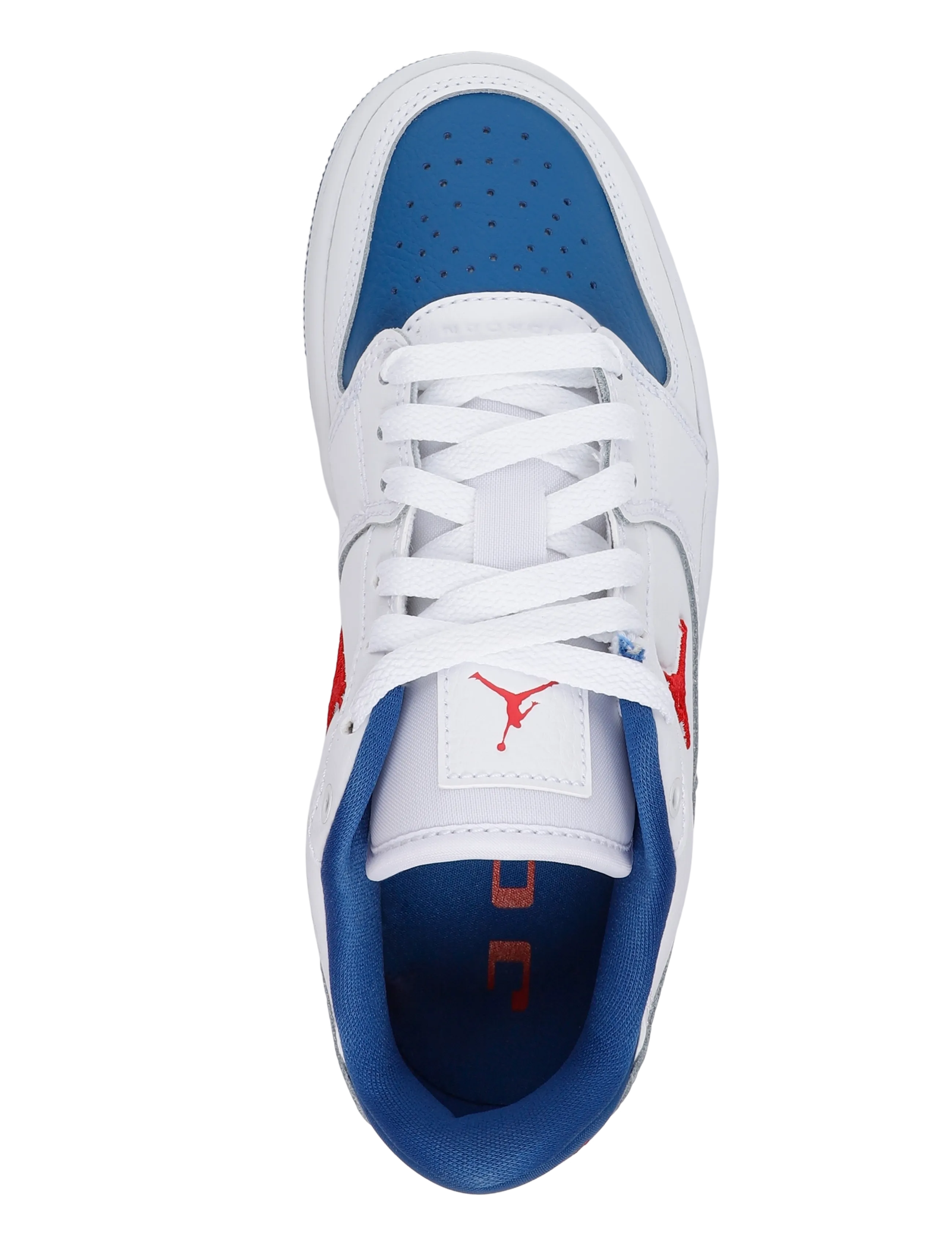 Nike - JORDAN COURT CONNECT LOW (GS) - low tops - white/fire red-true blue - 3