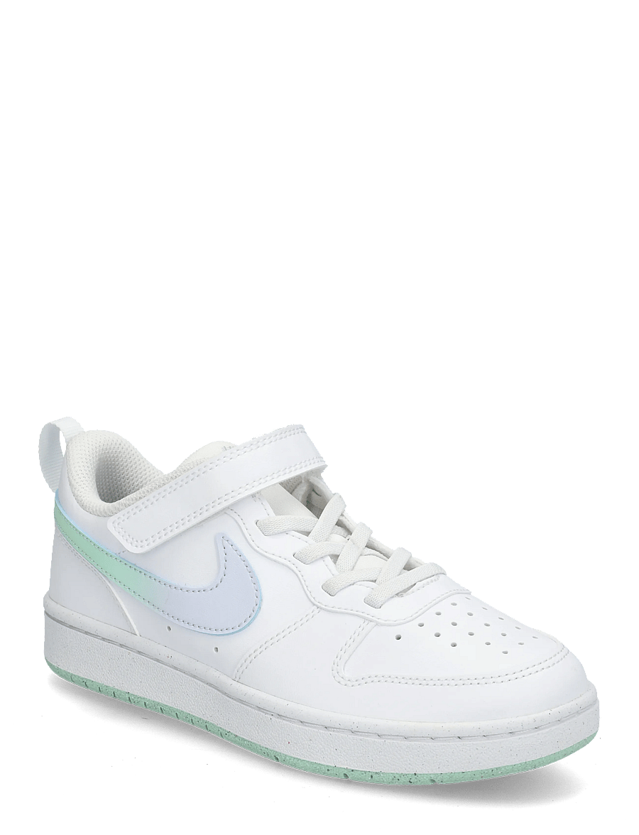 Nike - COURT BOROUGH LOW FADE (PS) - lave sneakers - white/arctic green-football gr - 0