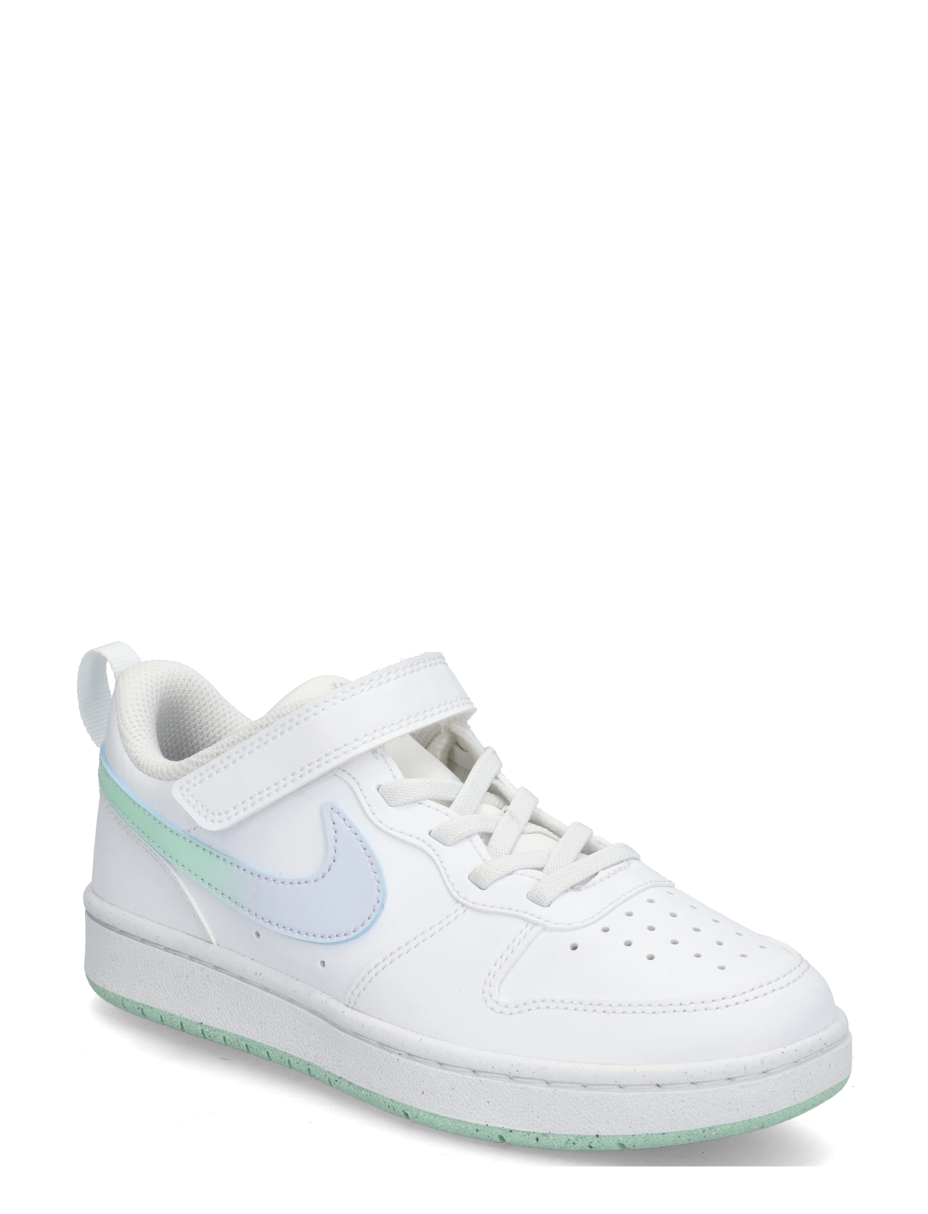 Nike COURT BOROUGH LOW FADE (PS) - Neuheiten - WHITE/ARCTIC GREEN-FOOTBALL GR / white