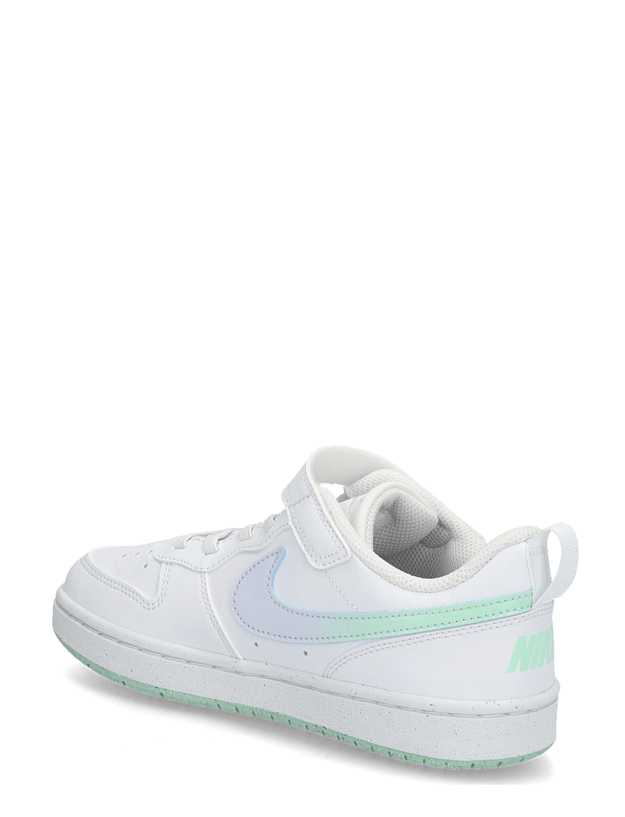 Nike - COURT BOROUGH LOW FADE (PS) - niedriger schnitt - white/arctic green-football gr - 1