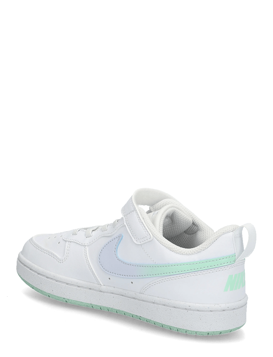 Nike - COURT BOROUGH LOW FADE (PS) - lave sneakers - white/arctic green-football gr - 1