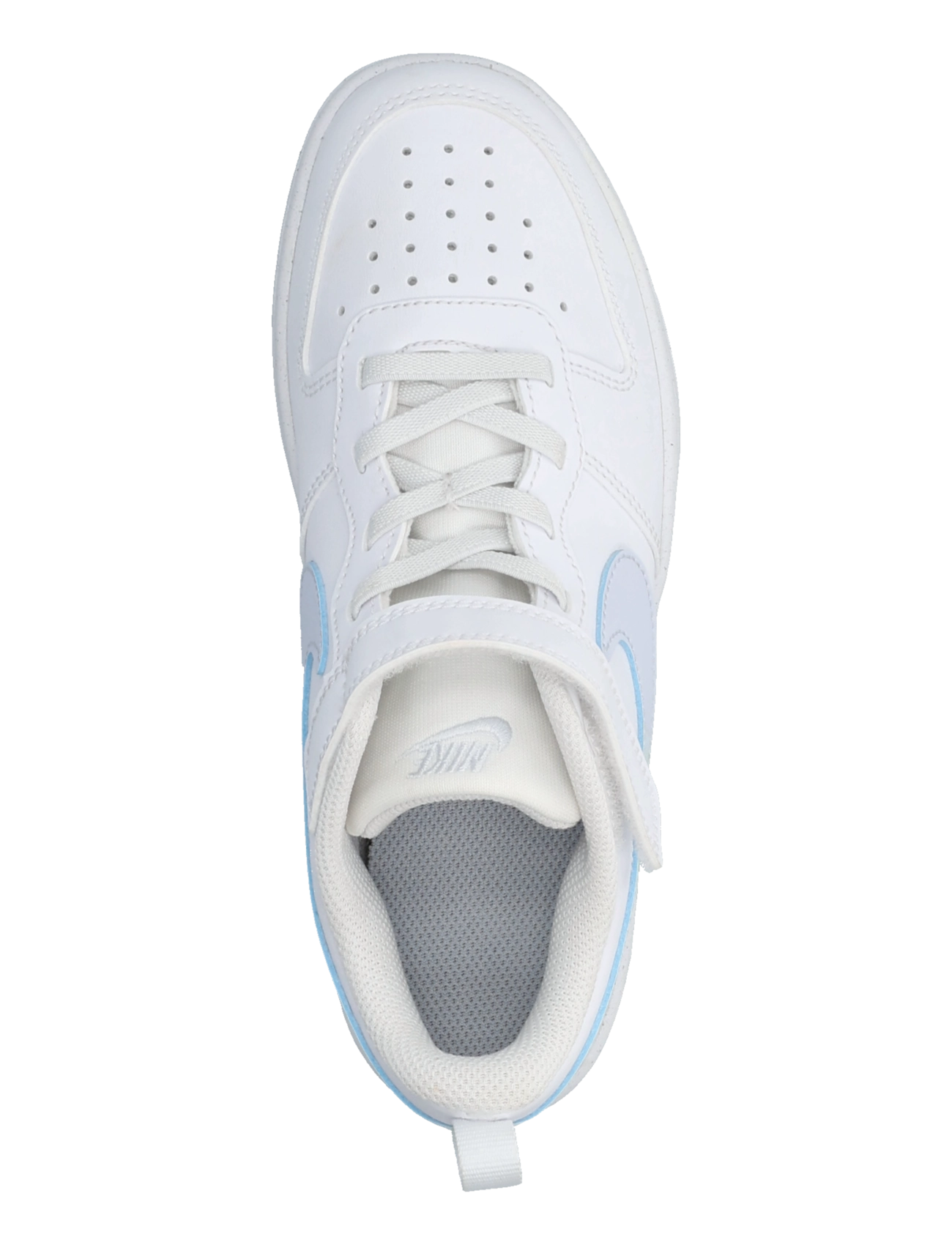 Nike - COURT BOROUGH LOW FADE (PS) - white/arctic green-football gr - 3