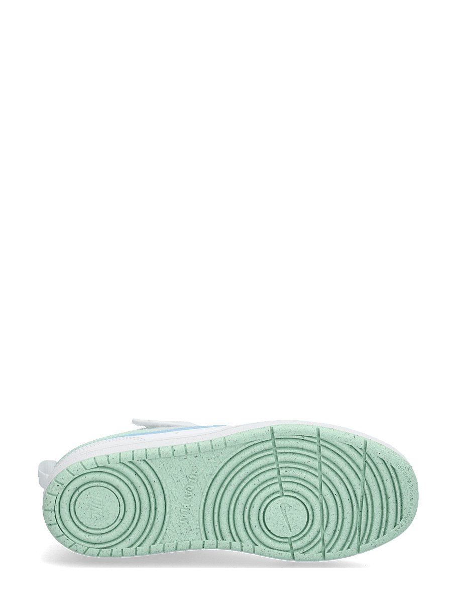 Nike - COURT BOROUGH LOW FADE (PS) - niedriger schnitt - white/arctic green-football gr - 4