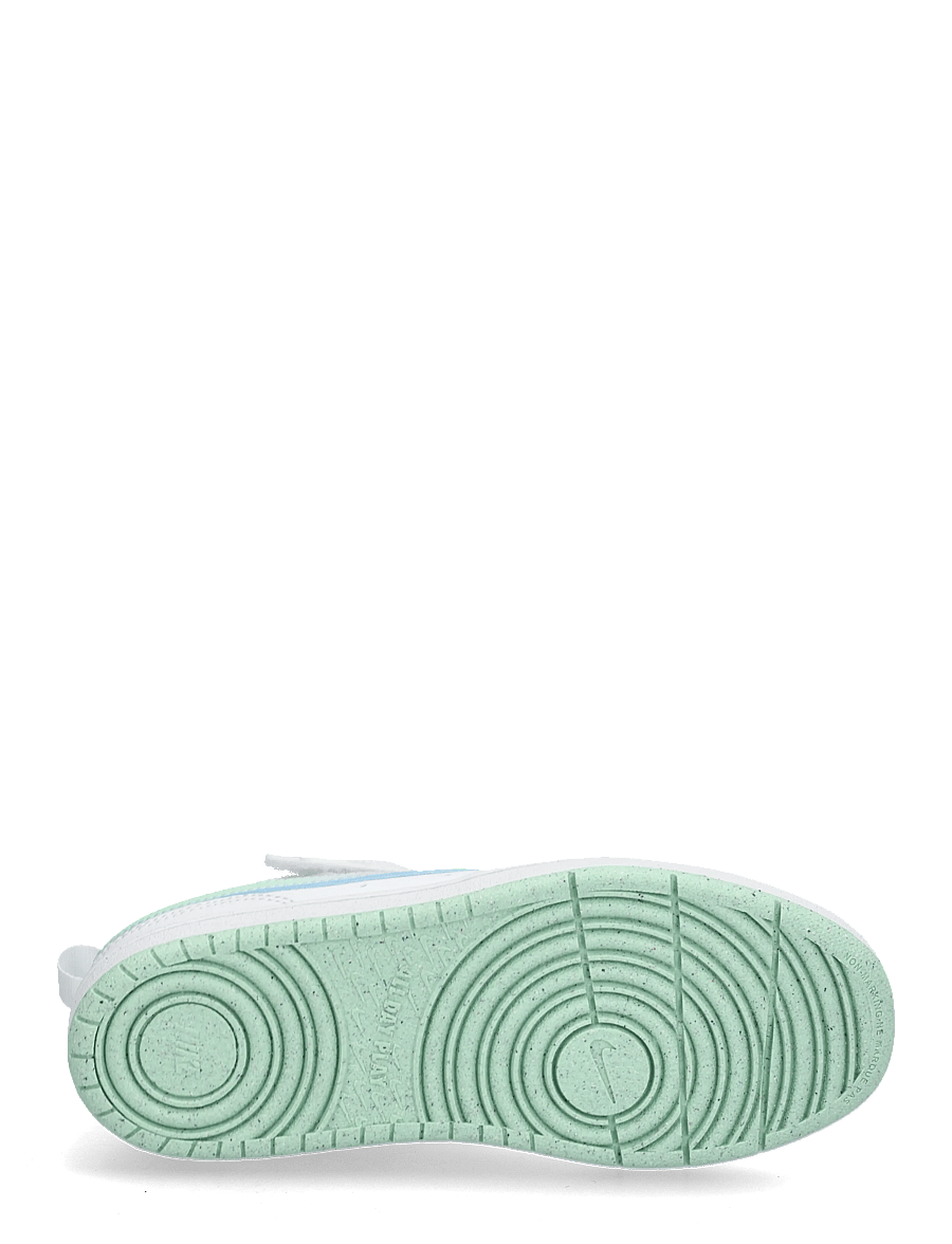 Nike - COURT BOROUGH LOW FADE (PS) - lave sneakers - white/arctic green-football gr - 4