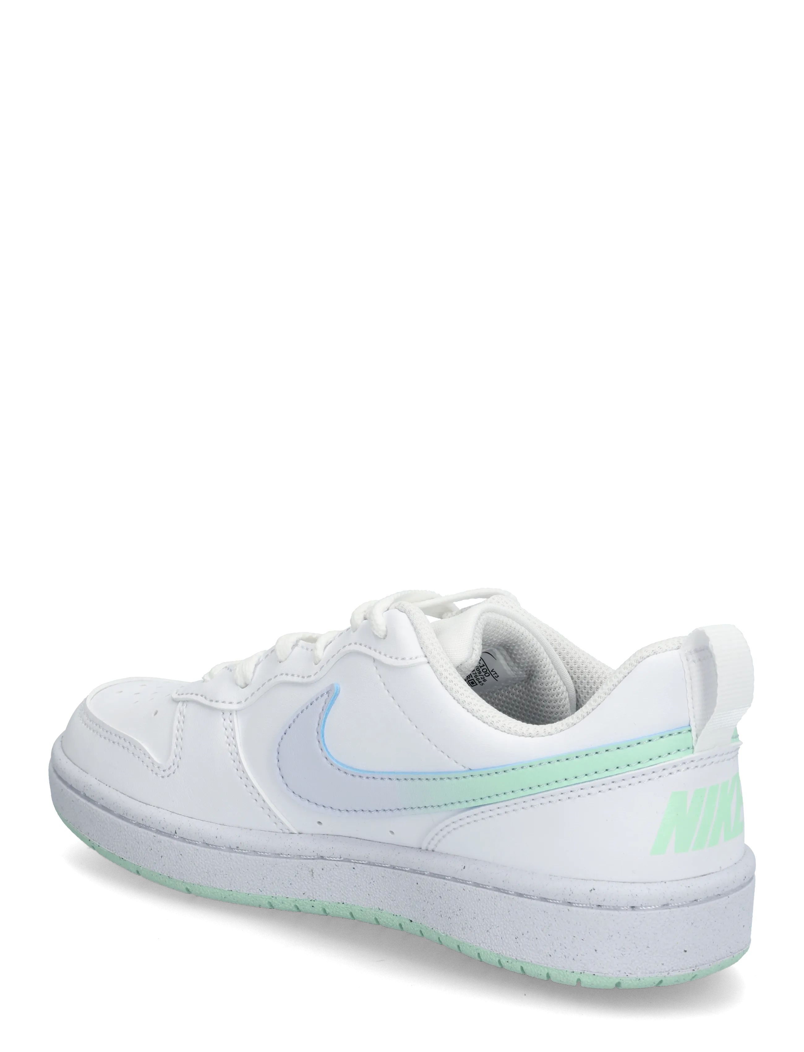 Nike - COURT BOROUGH LOW FADE (GS) - niedriger schnitt - white/arctic green-football gr - 1