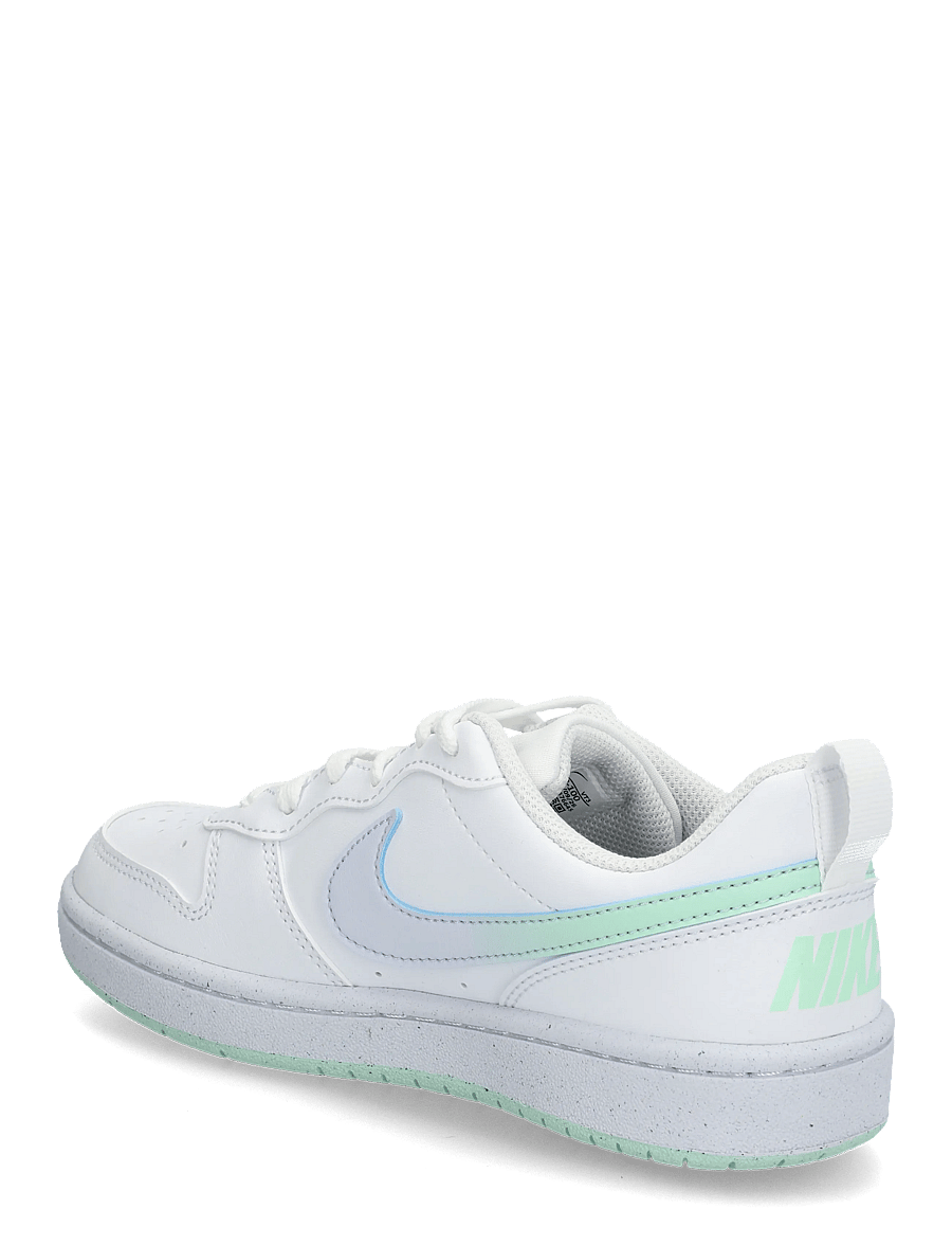 Nike - COURT BOROUGH LOW FADE (GS) - niedriger schnitt - white/arctic green-football gr - 1