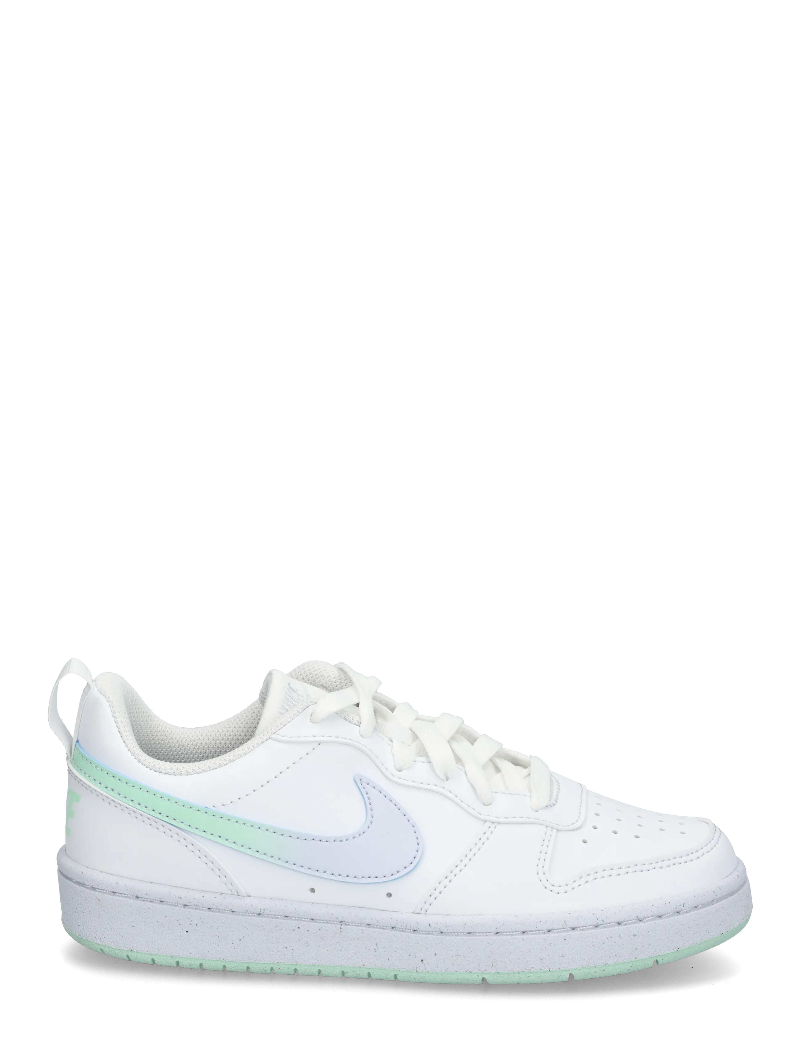 Nike - COURT BOROUGH LOW FADE (GS) - niedriger schnitt - white/arctic green-football gr - 2