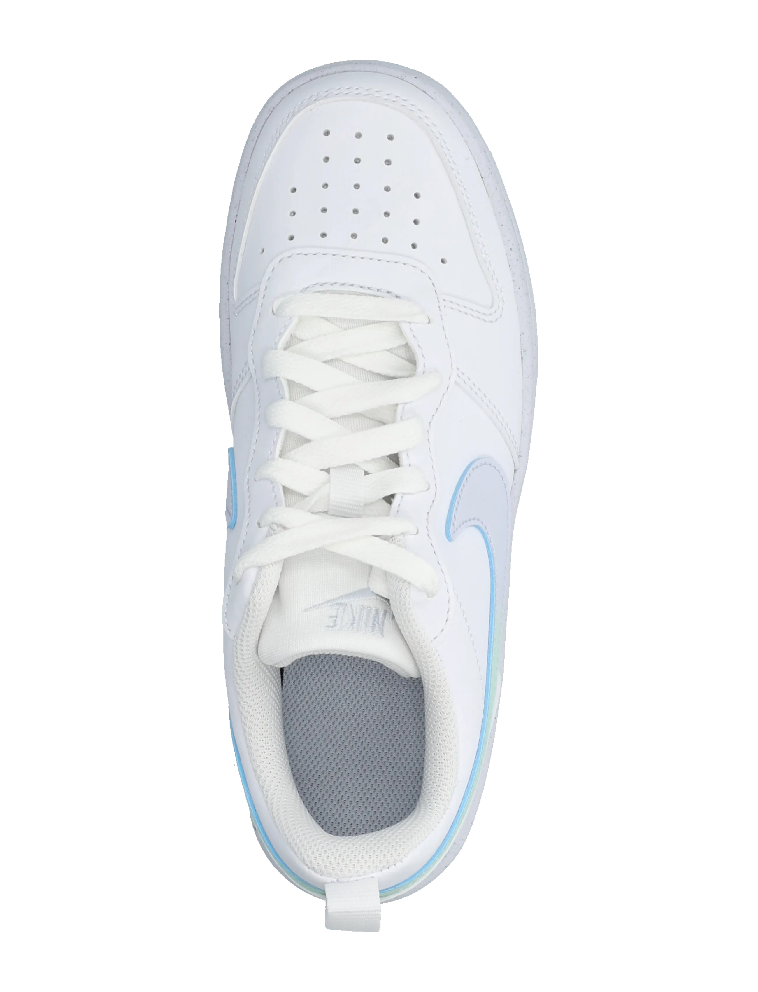 Nike - COURT BOROUGH LOW FADE (GS) - niedriger schnitt - white/arctic green-football gr - 3