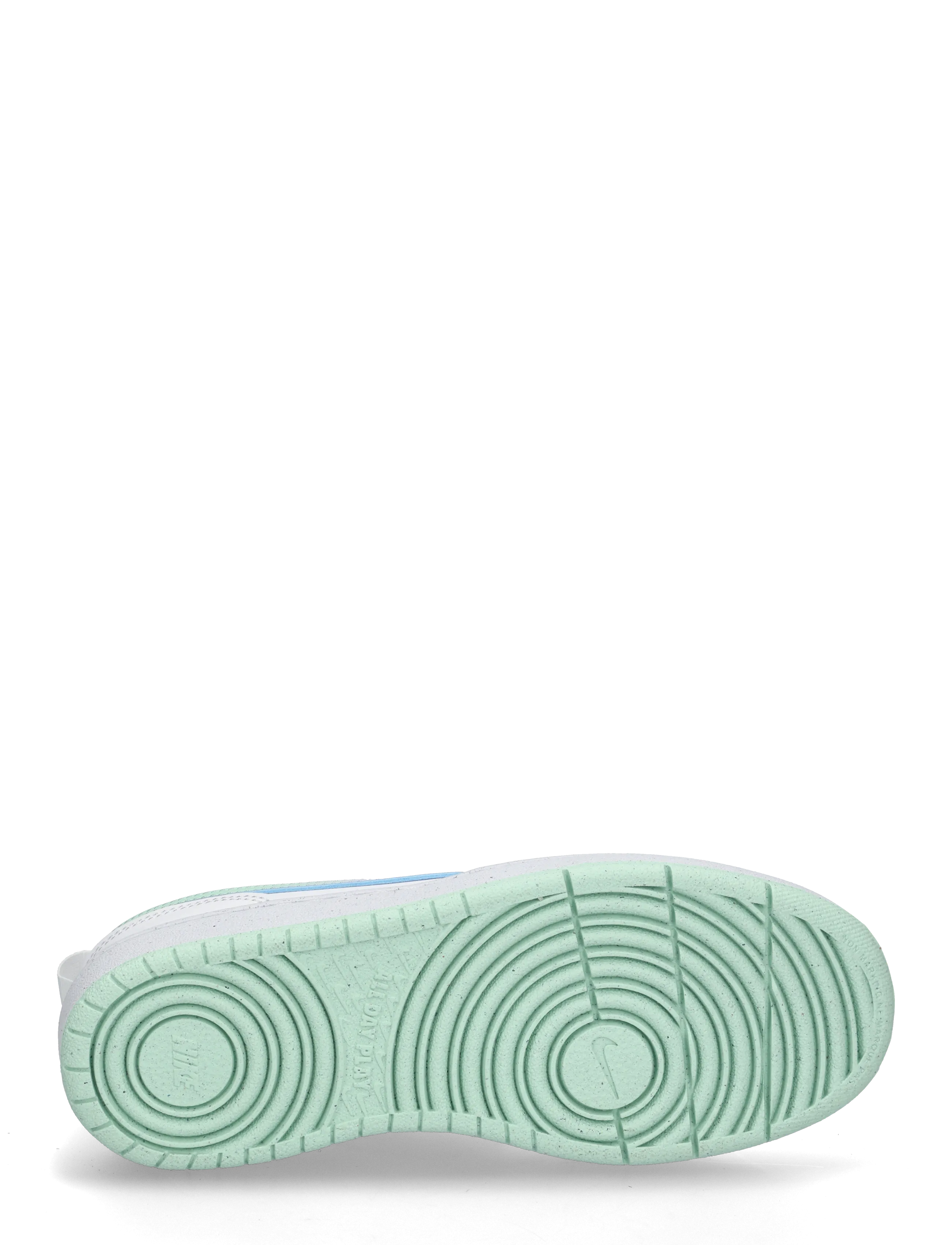 Nike - COURT BOROUGH LOW FADE (GS) - niedriger schnitt - white/arctic green-football gr - 4