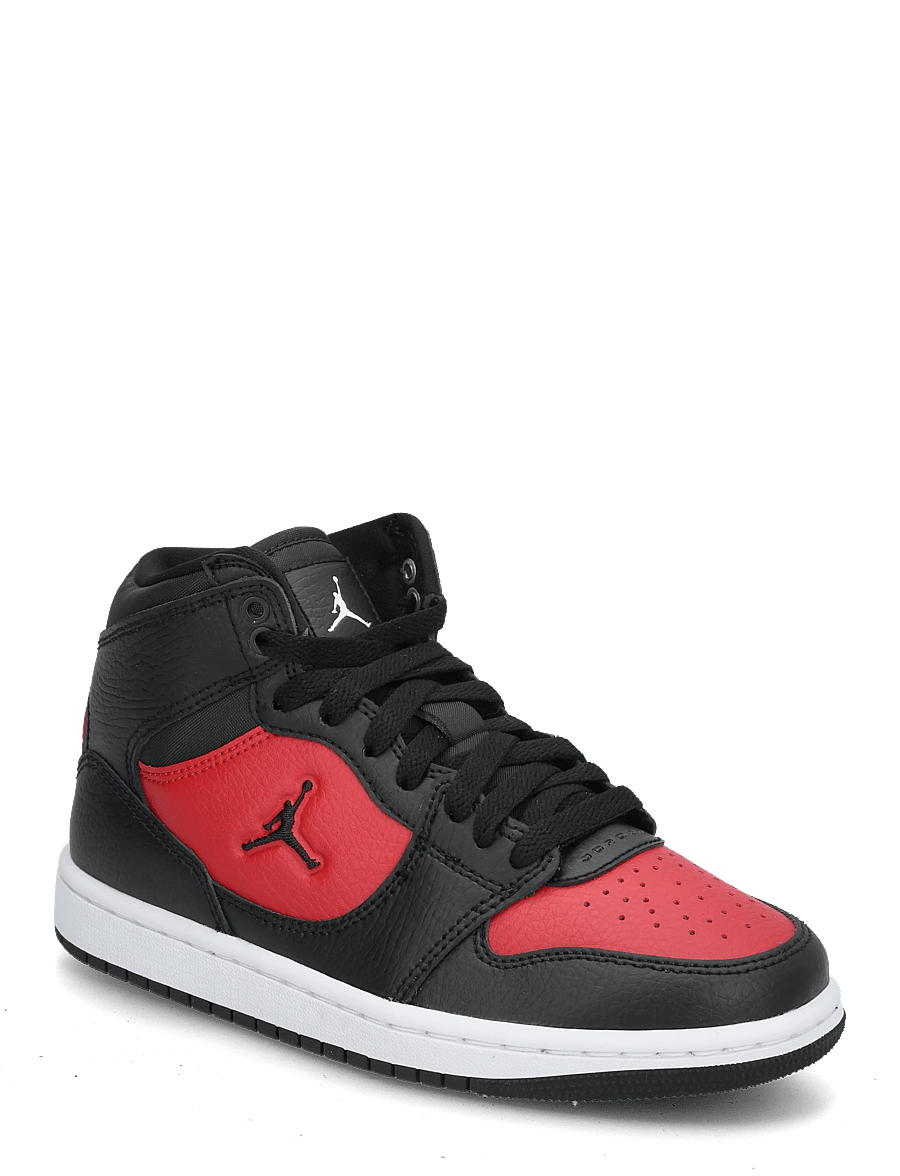 Nike - JORDAN COURT CONNECT MID (GS) - høje sneakers - black/black-gym red-white - 0