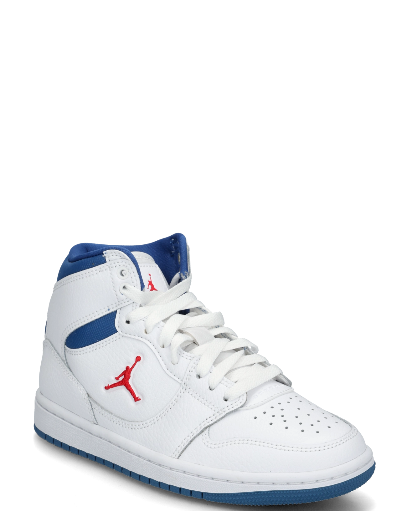 Nike JORDAN COURT CONNECT MID (GS) - New Arrivals - WHITE/FIRE RED-TRUE BLUE / white