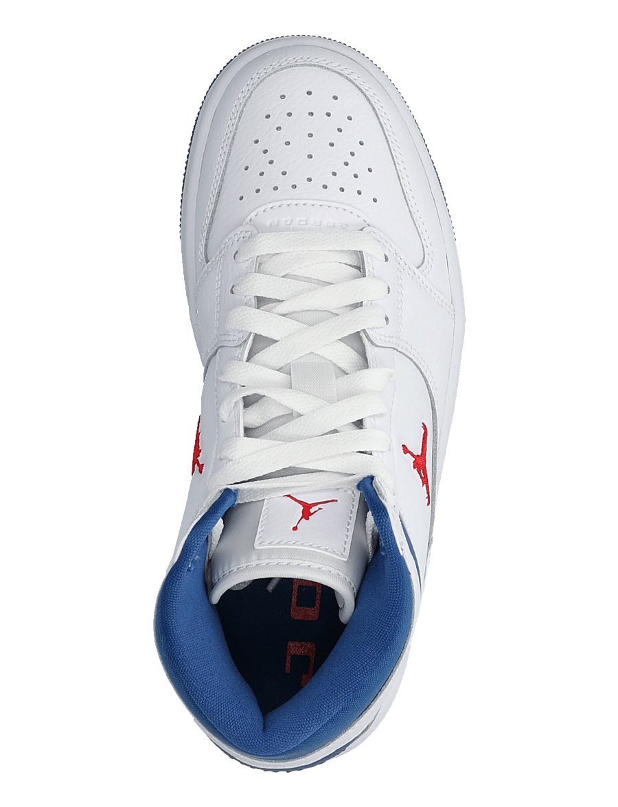 Nike - JORDAN COURT CONNECT MID (GS) - high tops - white/fire red-true blue - 3