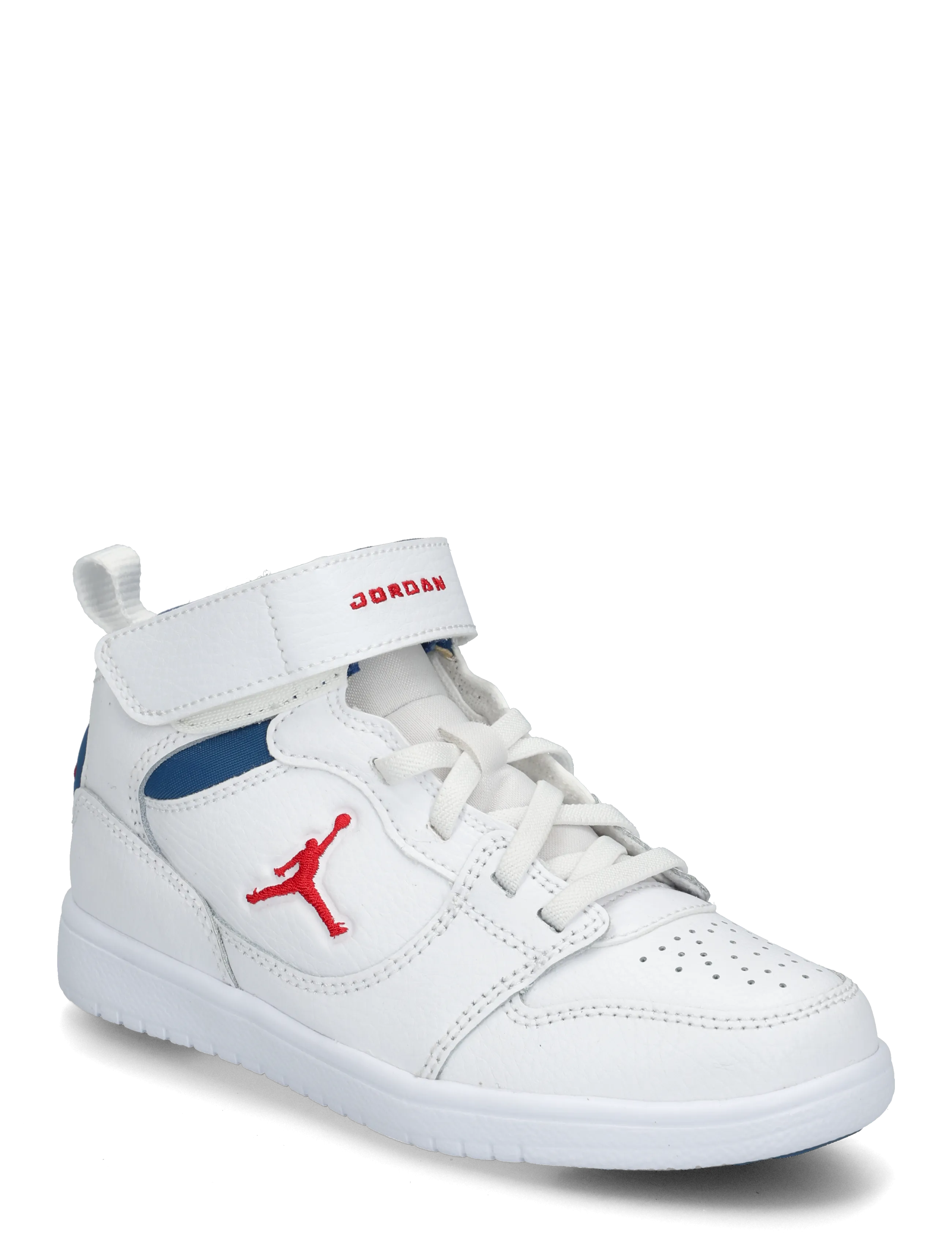 Nike JORDAN COURT CONNECT MID (PS) - Sneakers - WHITE/FIRE RED-TRUE BLUE / white