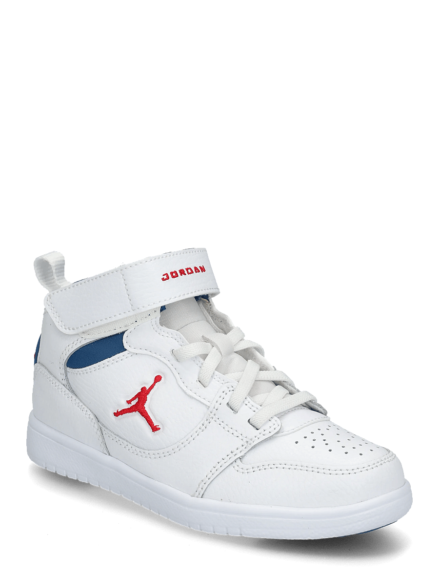 Nike - JORDAN COURT CONNECT MID (PS) - hoher schnitt - white/fire red-true blue - 0