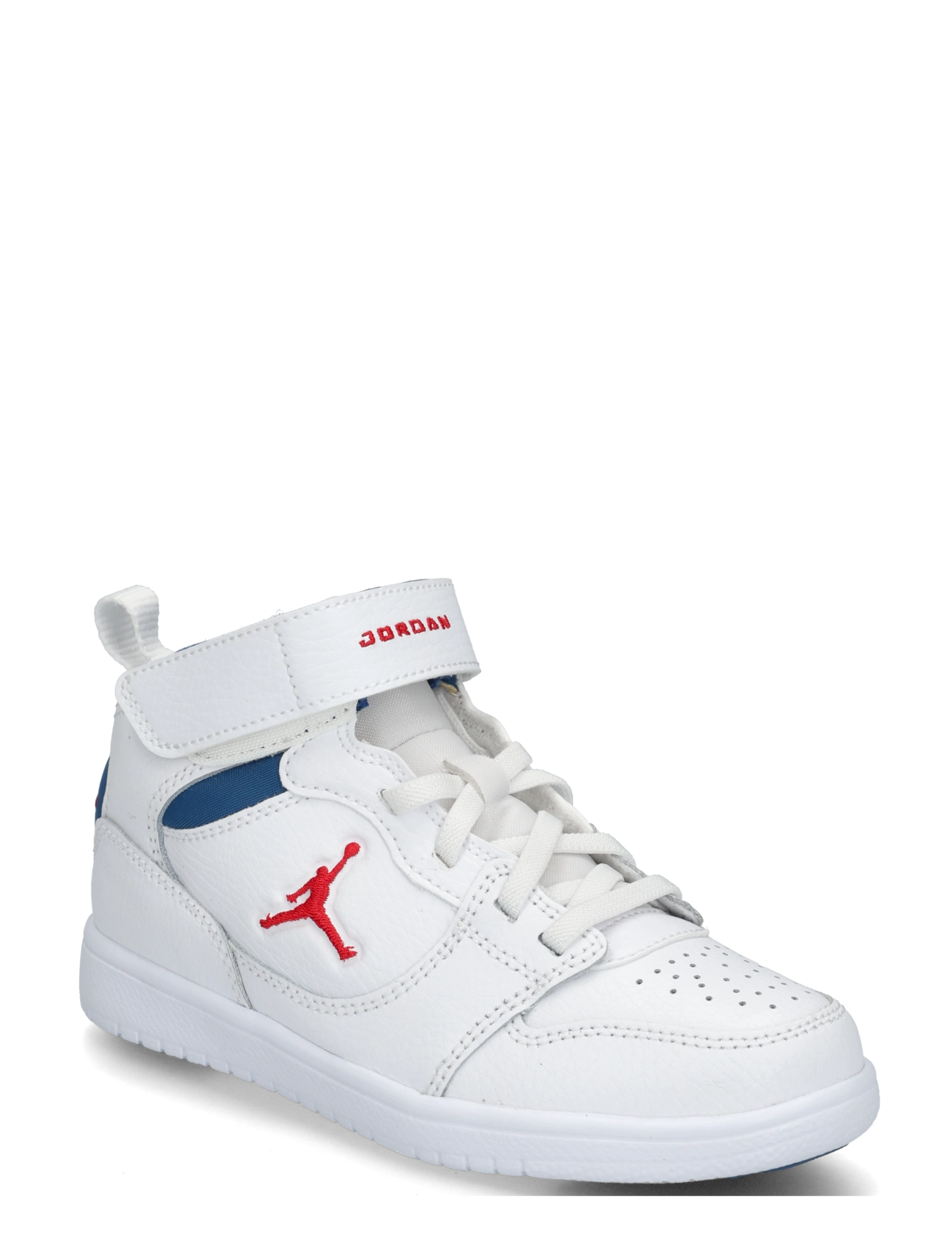 Nike JORDAN COURT CONNECT MID (PS) - New Arrivals - WHITE/FIRE RED-TRUE BLUE / white
