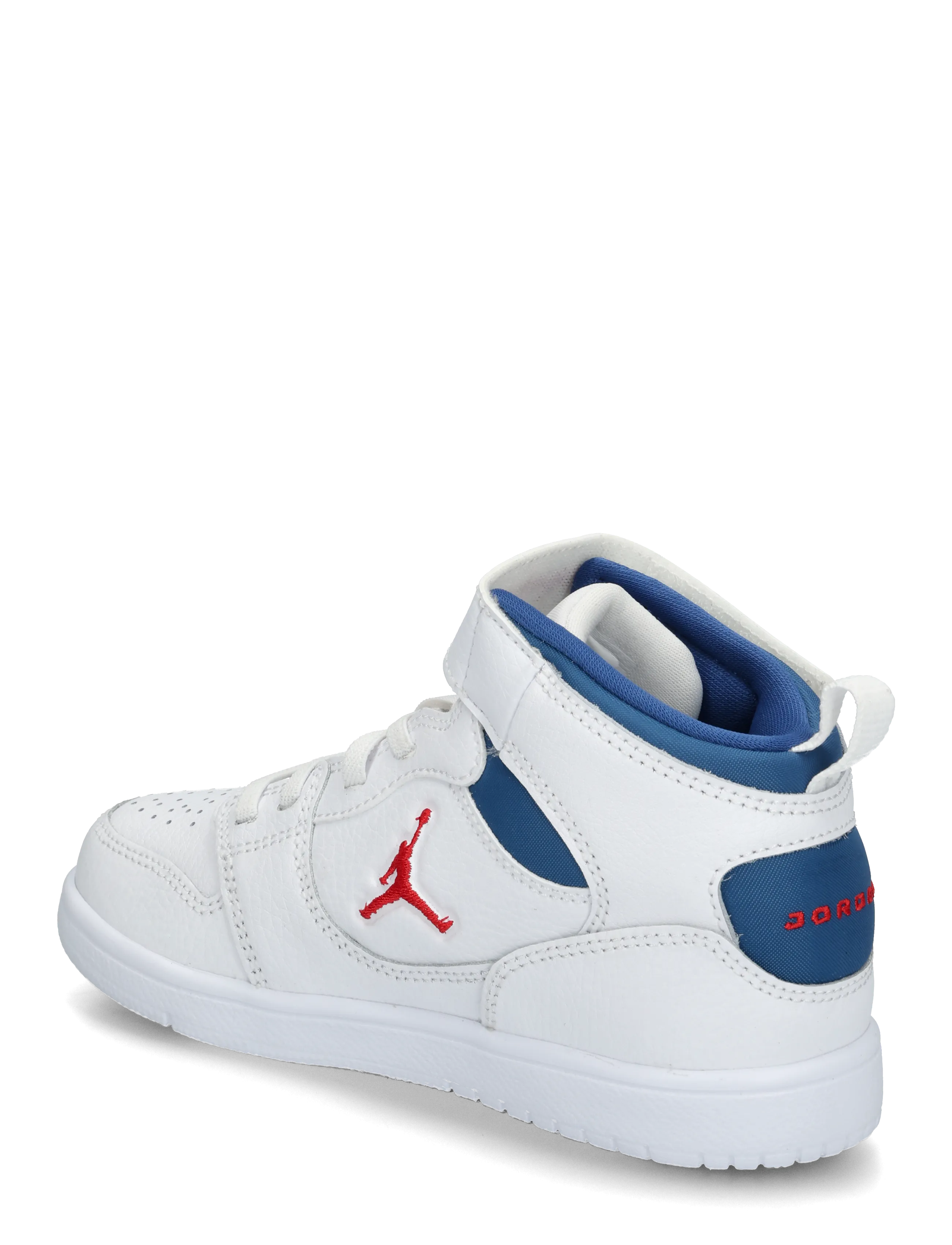 Nike - JORDAN COURT CONNECT MID (PS) - hoher schnitt - white/fire red-true blue - 1