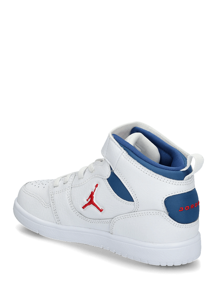 Nike - JORDAN COURT CONNECT MID (PS) - hoher schnitt - white/fire red-true blue - 1