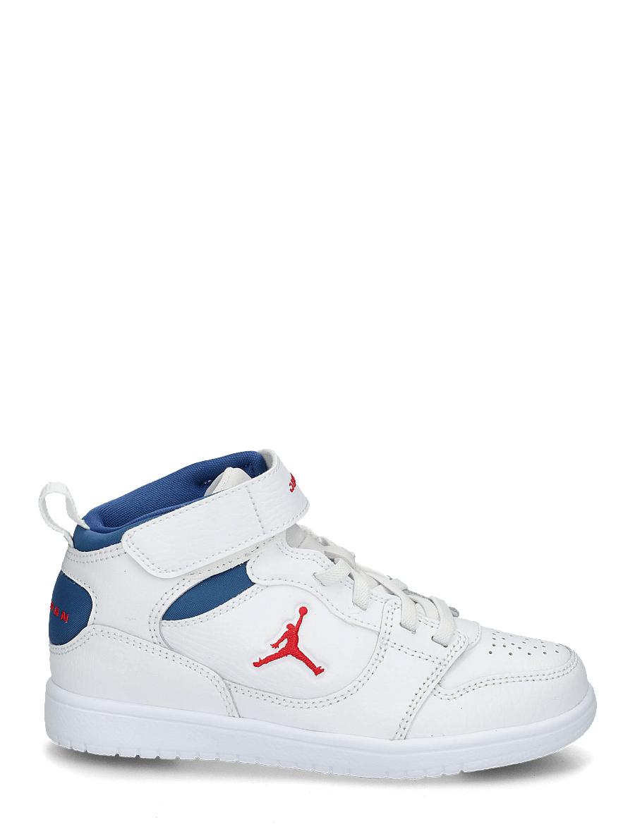 Nike - JORDAN COURT CONNECT MID (PS) - hoher schnitt - white/fire red-true blue - 2