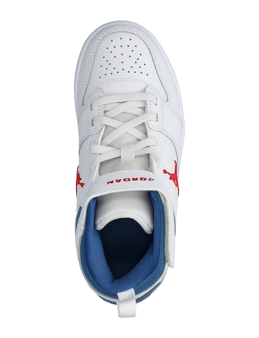 Nike - JORDAN COURT CONNECT MID (PS) - hoher schnitt - white/fire red-true blue - 3