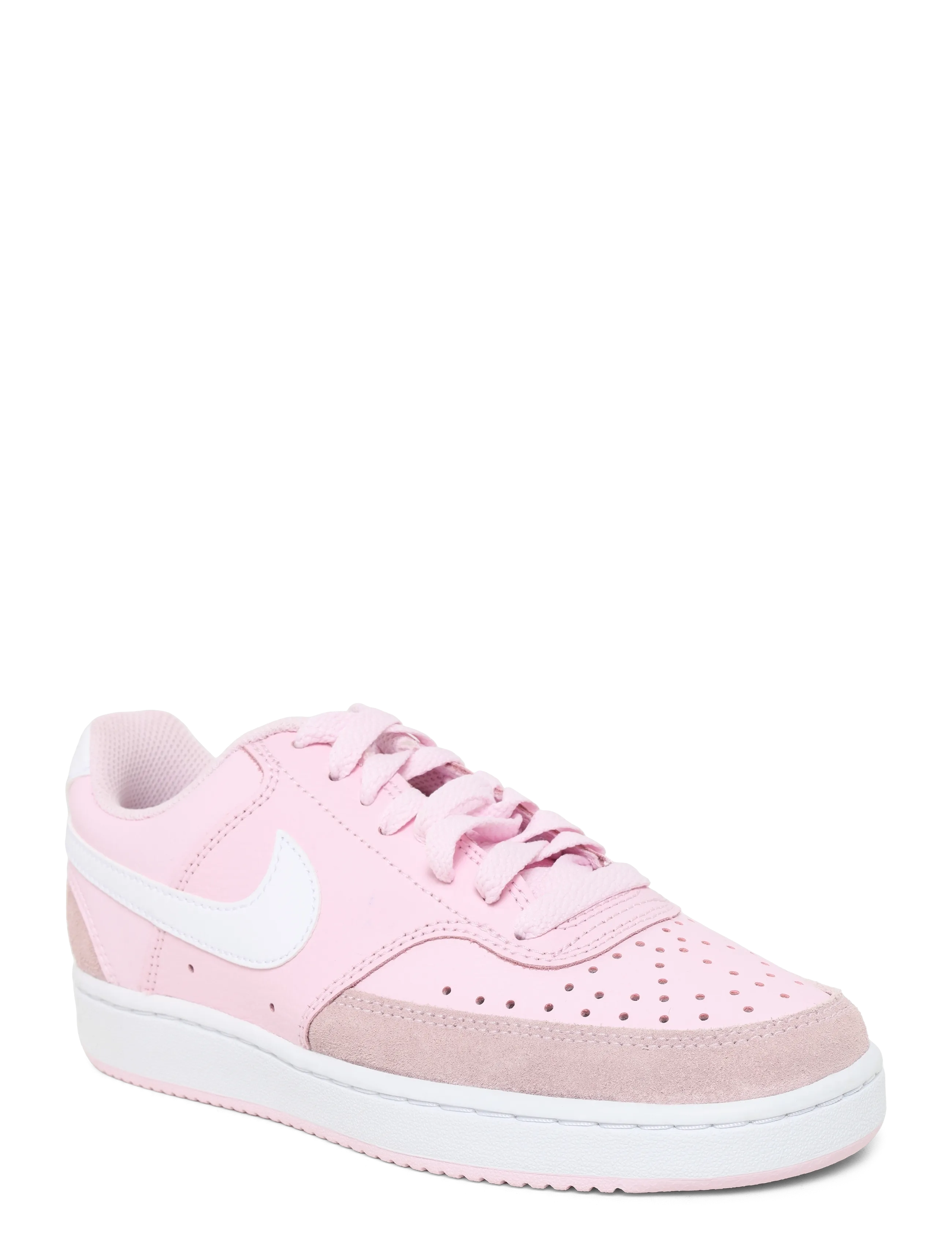 Nike W NIKE COURT VISION LO SUEDE - Sneakers - PINK FOAM/WHITE / pink/rose