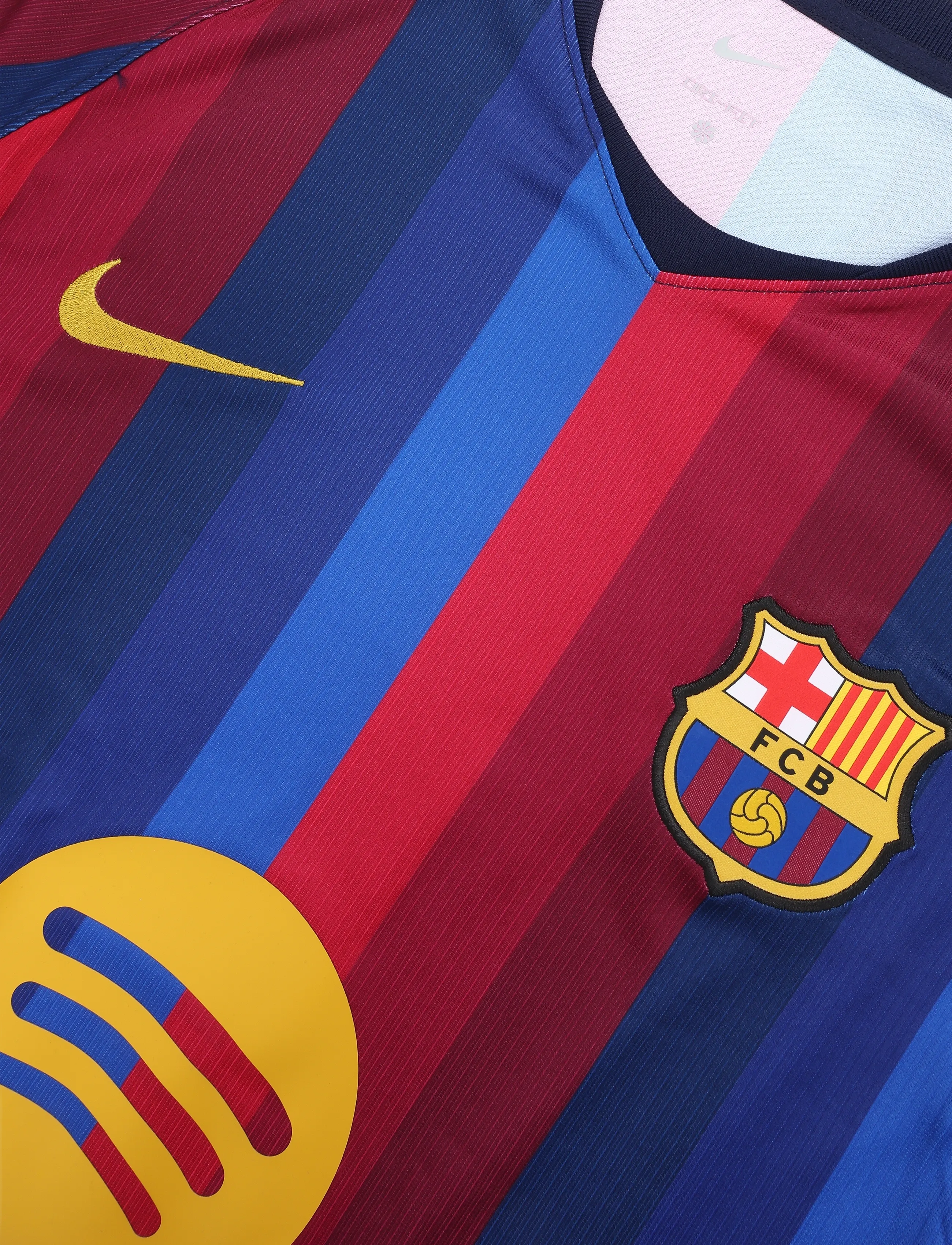 Nike - FCB M NK DF JSY LS STAD HM - football shirts - deep garnet/blue void/mineral - 2