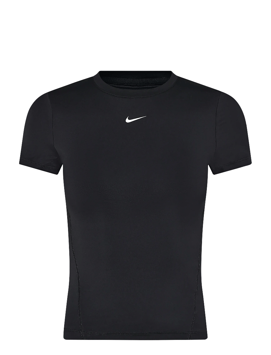 Nike - W NK ONE FITTED SS TOP - t-shirts - black/white - 0