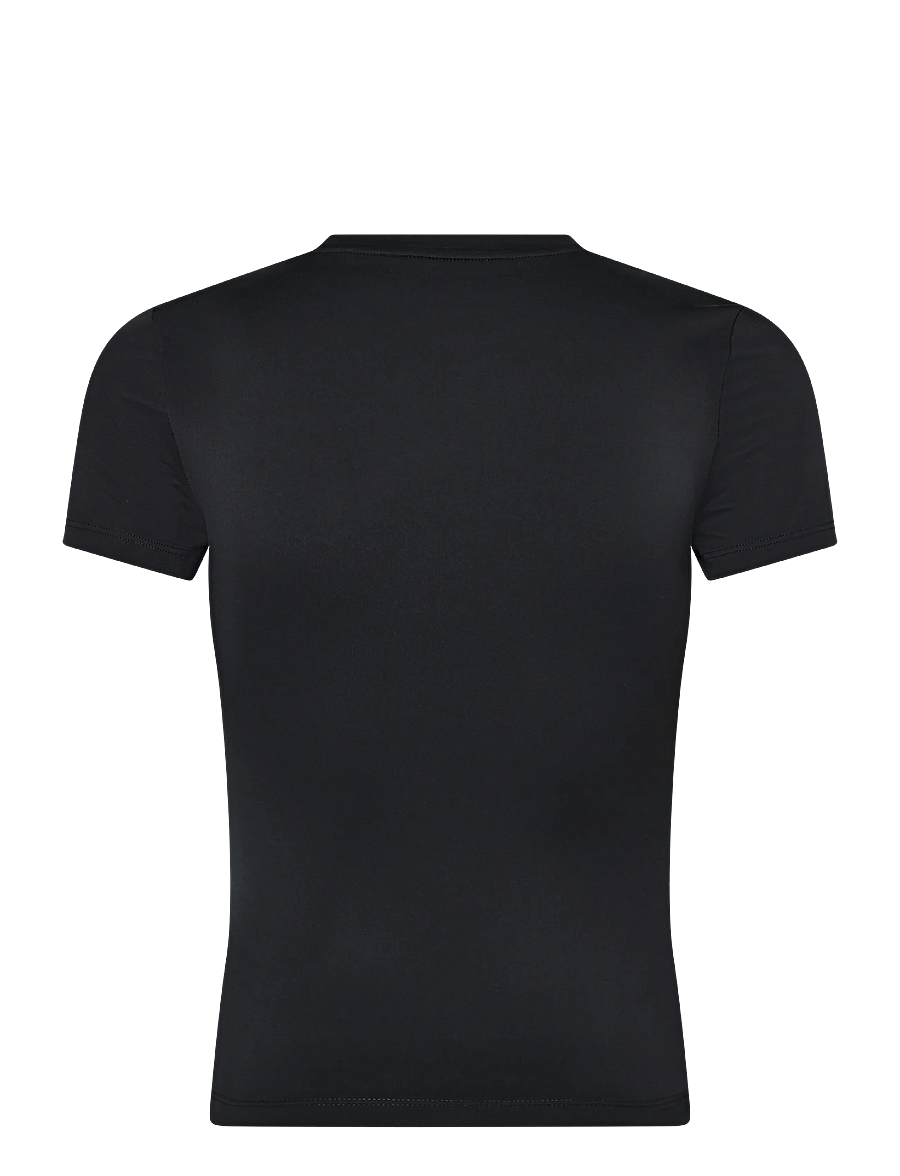 Nike - W NK ONE FITTED SS TOP - t-shirts - black/white - 1