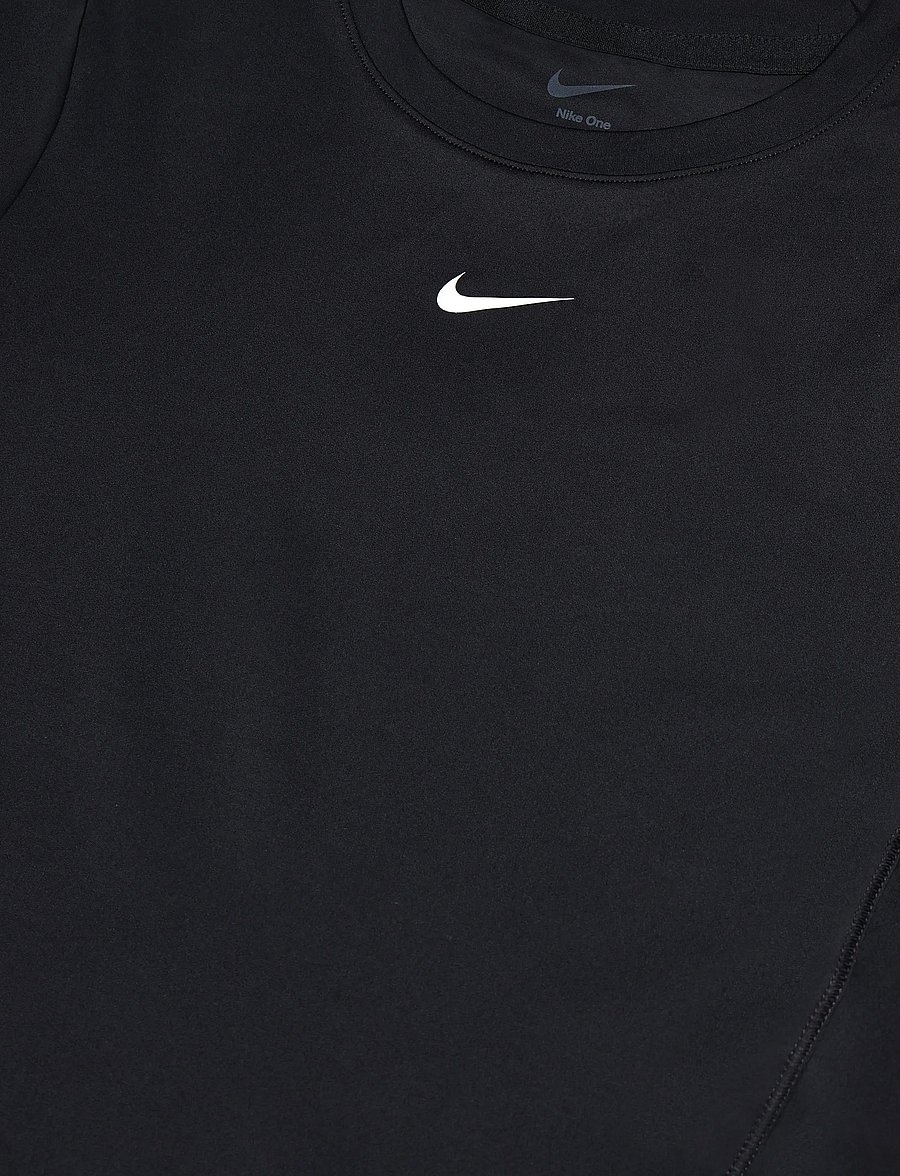 Nike - W NK ONE FITTED SS TOP - t-shirts - black/white - 2