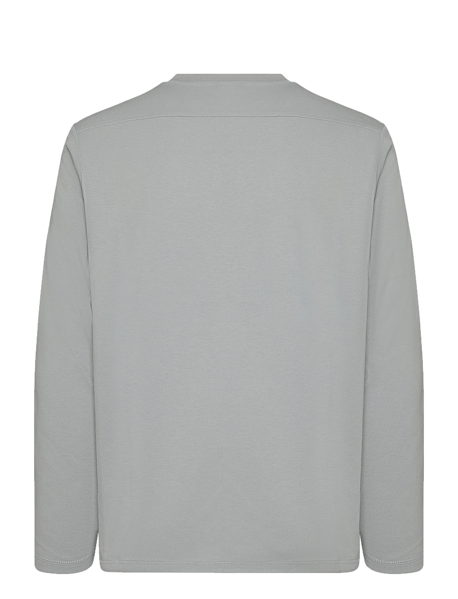 Nike - Nike Club Varsity Long Sleeved Crew - oberteile - lt smoke grey/white - 1