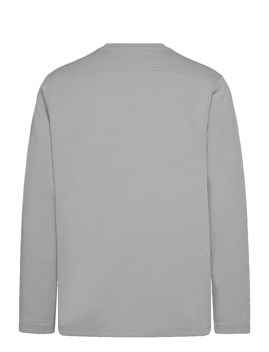 Nike - Nike Club Varsity Long Sleeved Crew - oberteile - lt smoke grey/white - 2