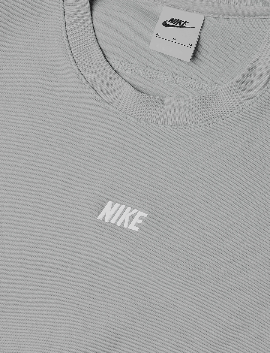 Nike - Nike Club Varsity Long Sleeved Crew - oberteile - lt smoke grey/white - 2