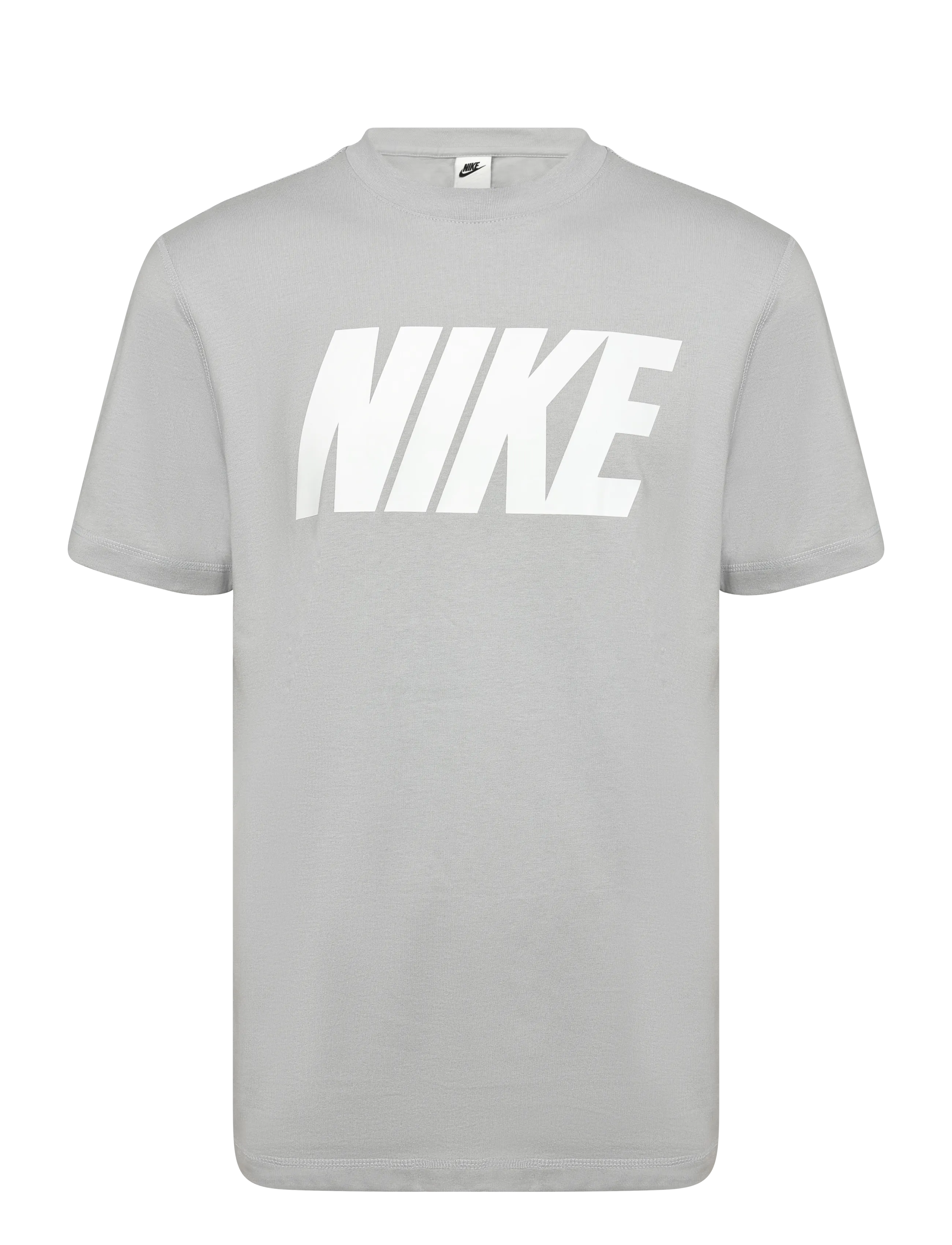 Nike Nike Club Varsity Short Sleeved Lifestyle - Sportmode - LT SMOKE GREY/WHITE / grey