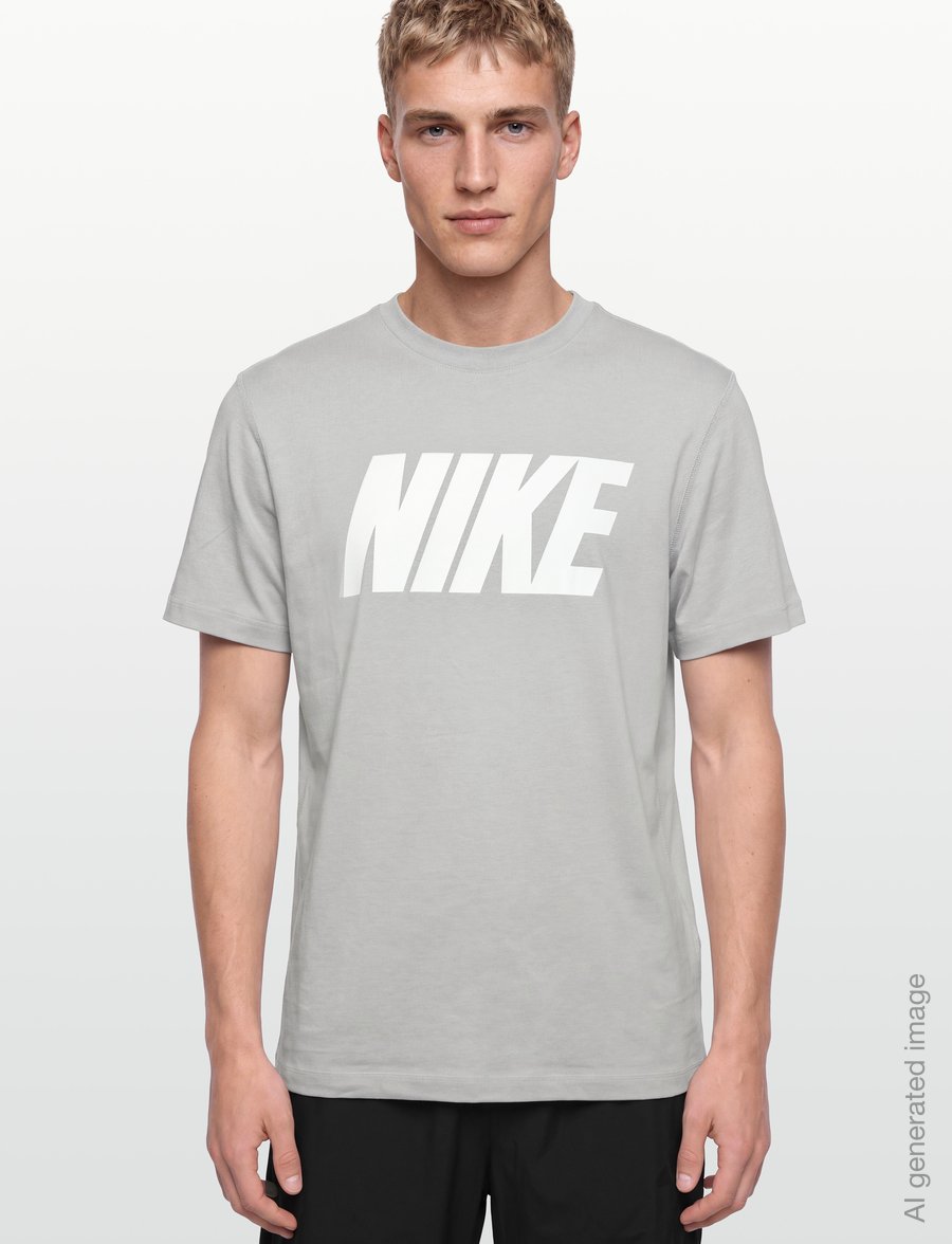 Nike - Nike Club Varsity Short Sleeved Lifestyle - palaidinės ir marškinėliai - lt smoke grey/white - 3